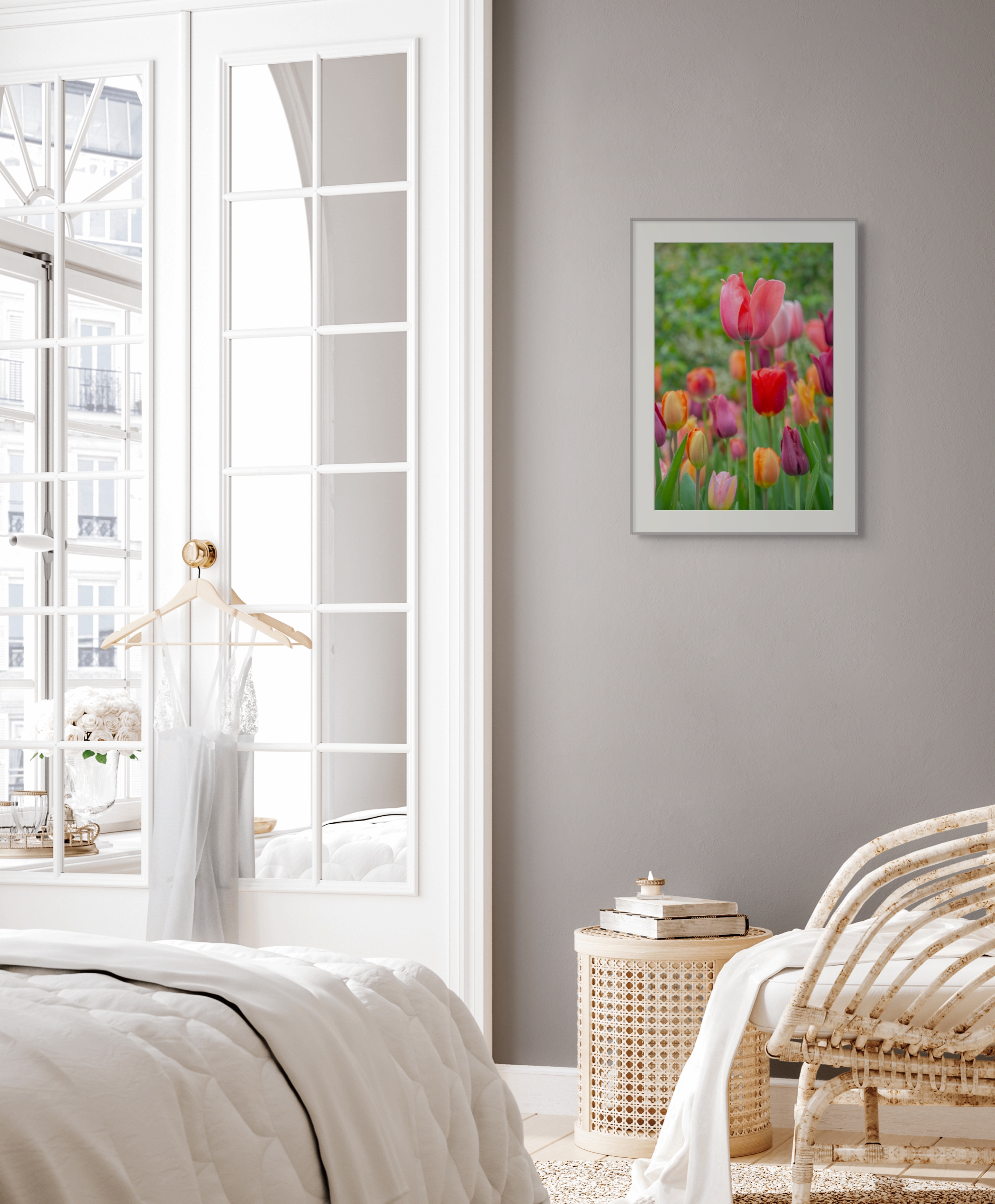 Vibrant Tulips in the Park, Professional Print, Tulips Flower Photo, Flower Print, Floral Wall Art, Floral Décor, Nature Photo