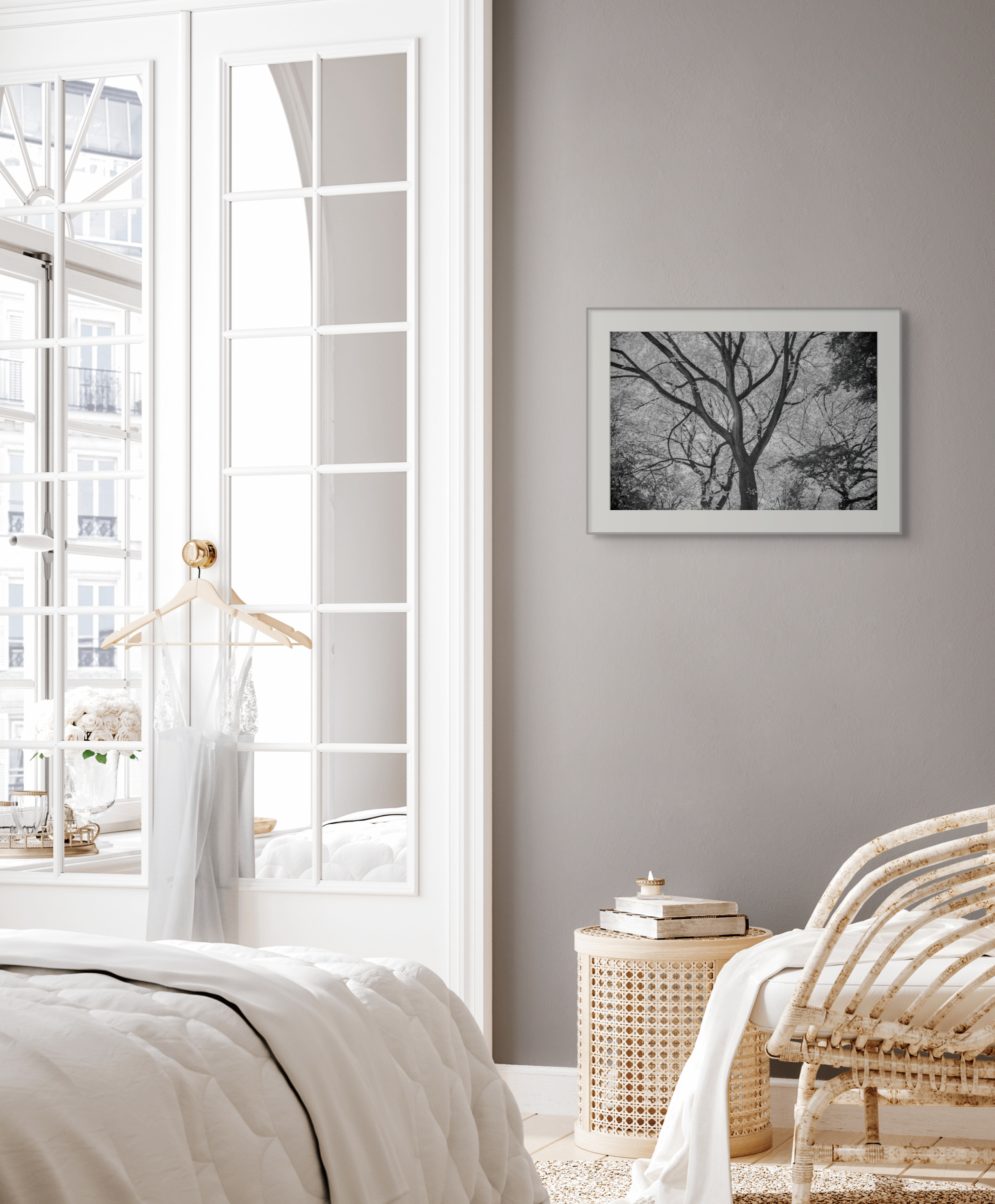 Majestic B&W Tree in Central Park – Digital Download | Woodland Photo | Botanical Wall Art | Nature Photography for Home or Office Décor