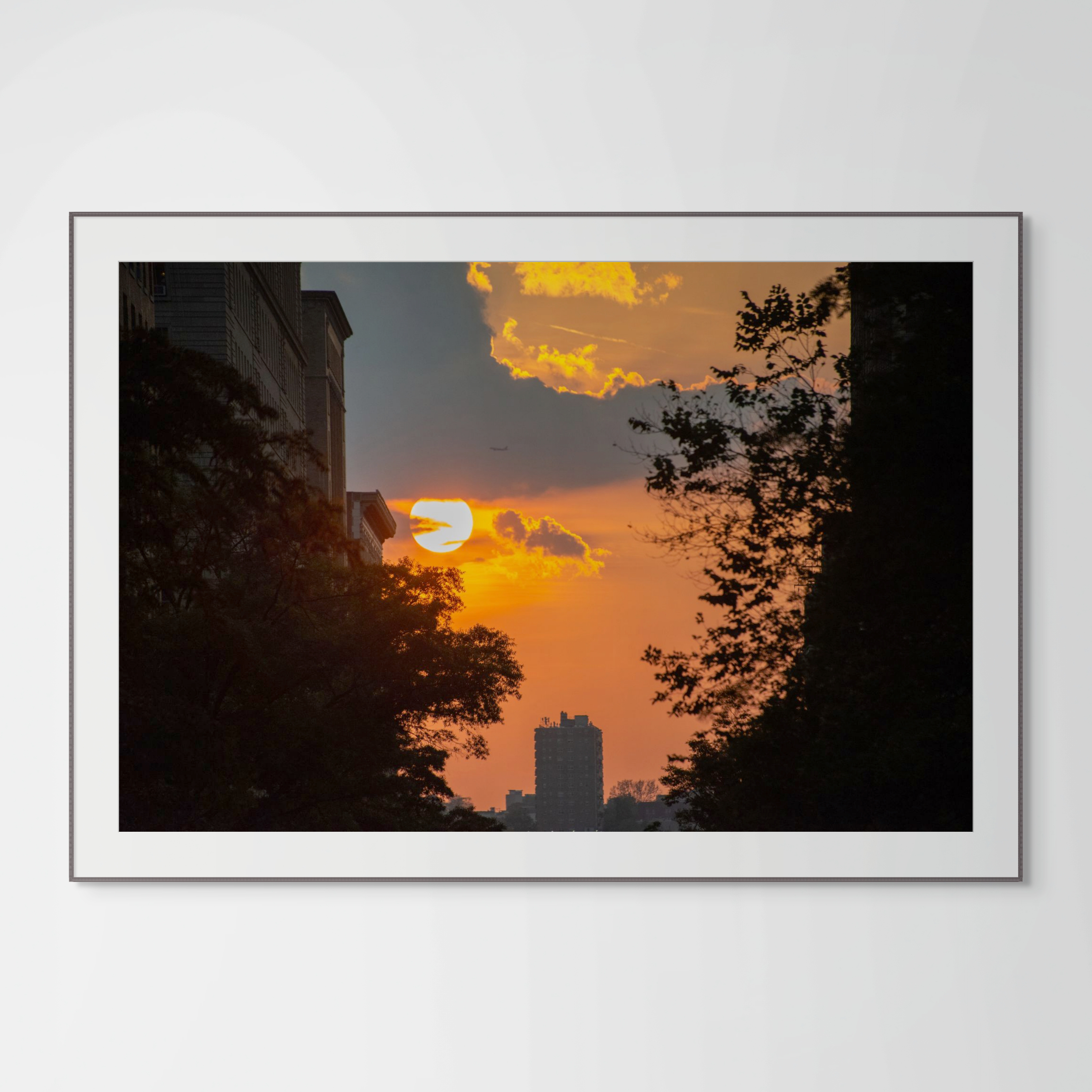 NN better writing.   Sunset on West 72nd Street, New York City Photograph