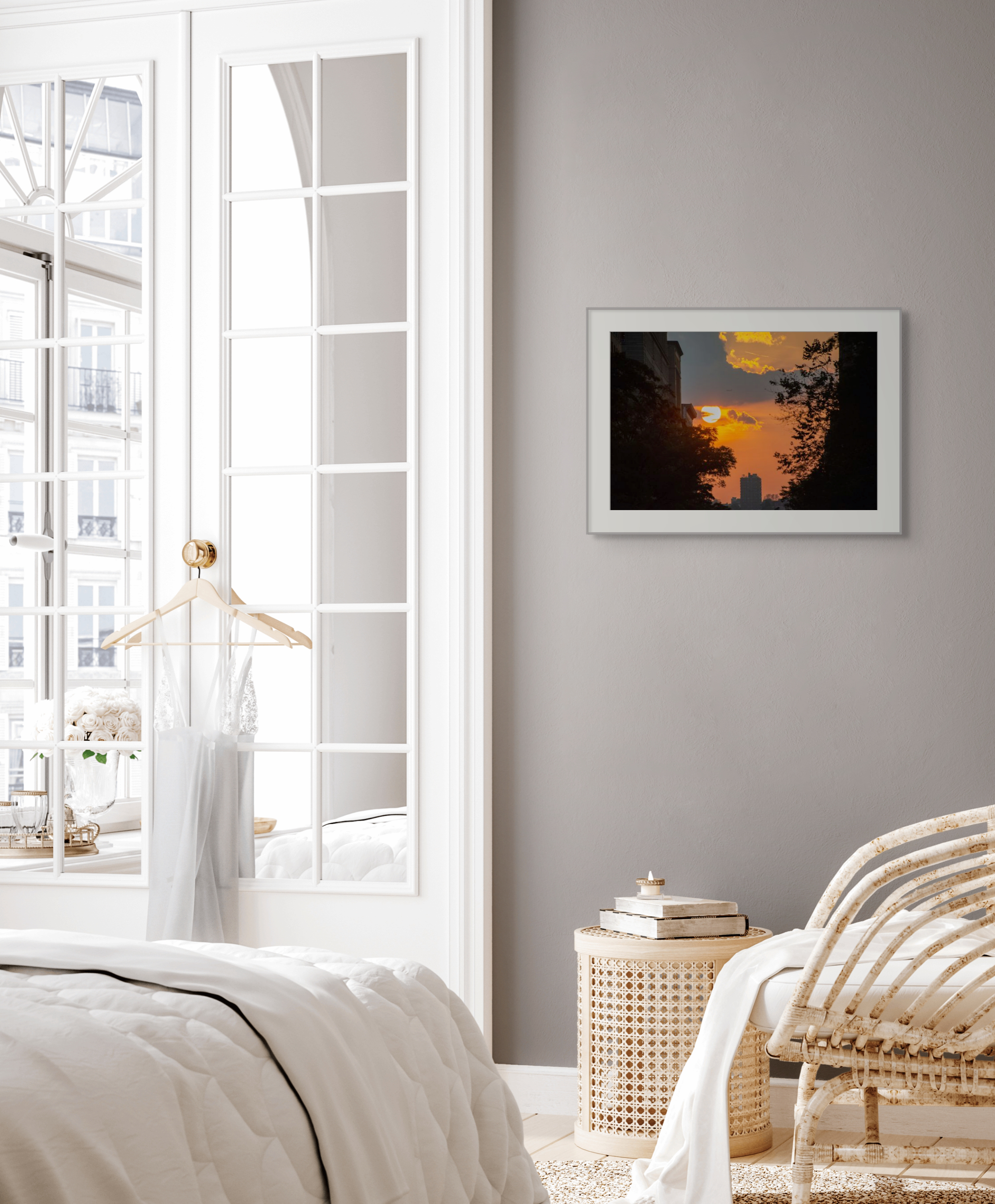 NN better writing.   Sunset on West 72nd Street, New York City Photograph