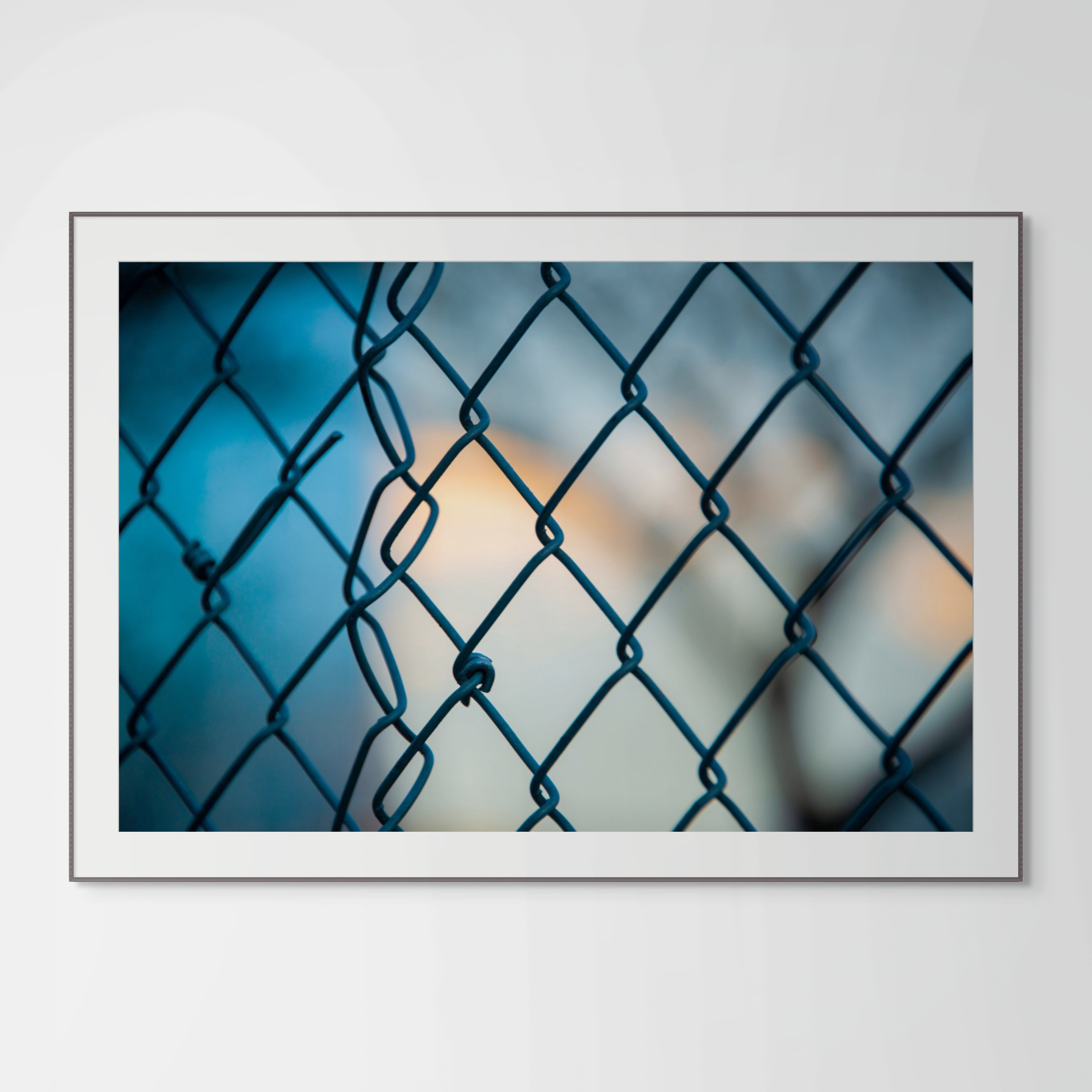 NN better writing.  Sunset Fence Photo, Sunset Photograph