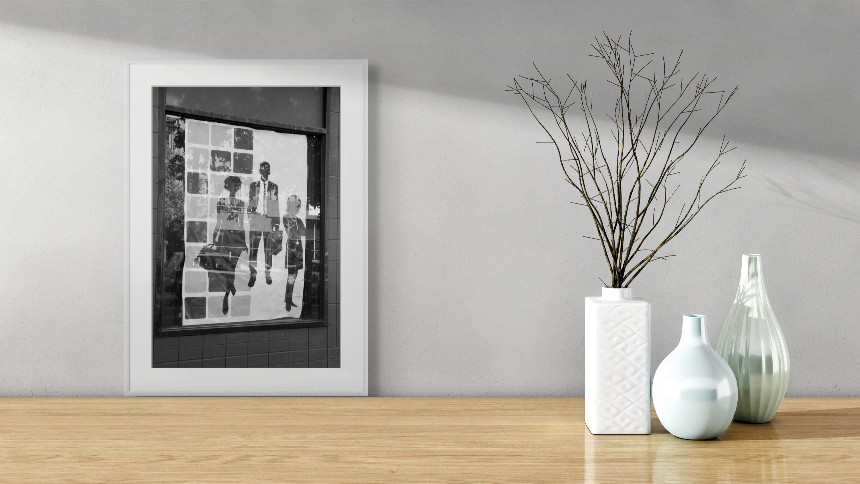 NN better writing       Black & White Street Ad Photo, New York City Photograph