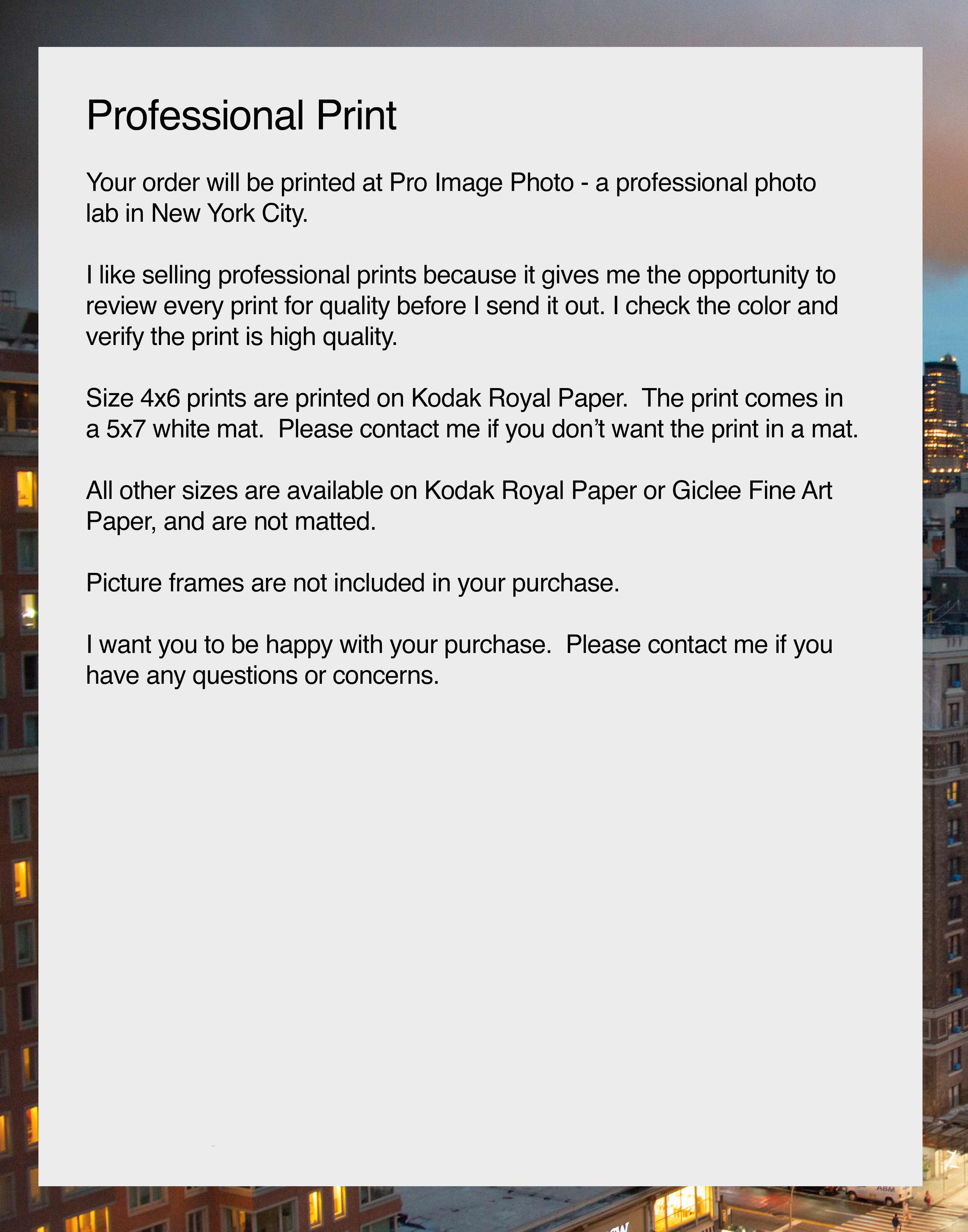 NN better writing. Looking South, New York City Photograph