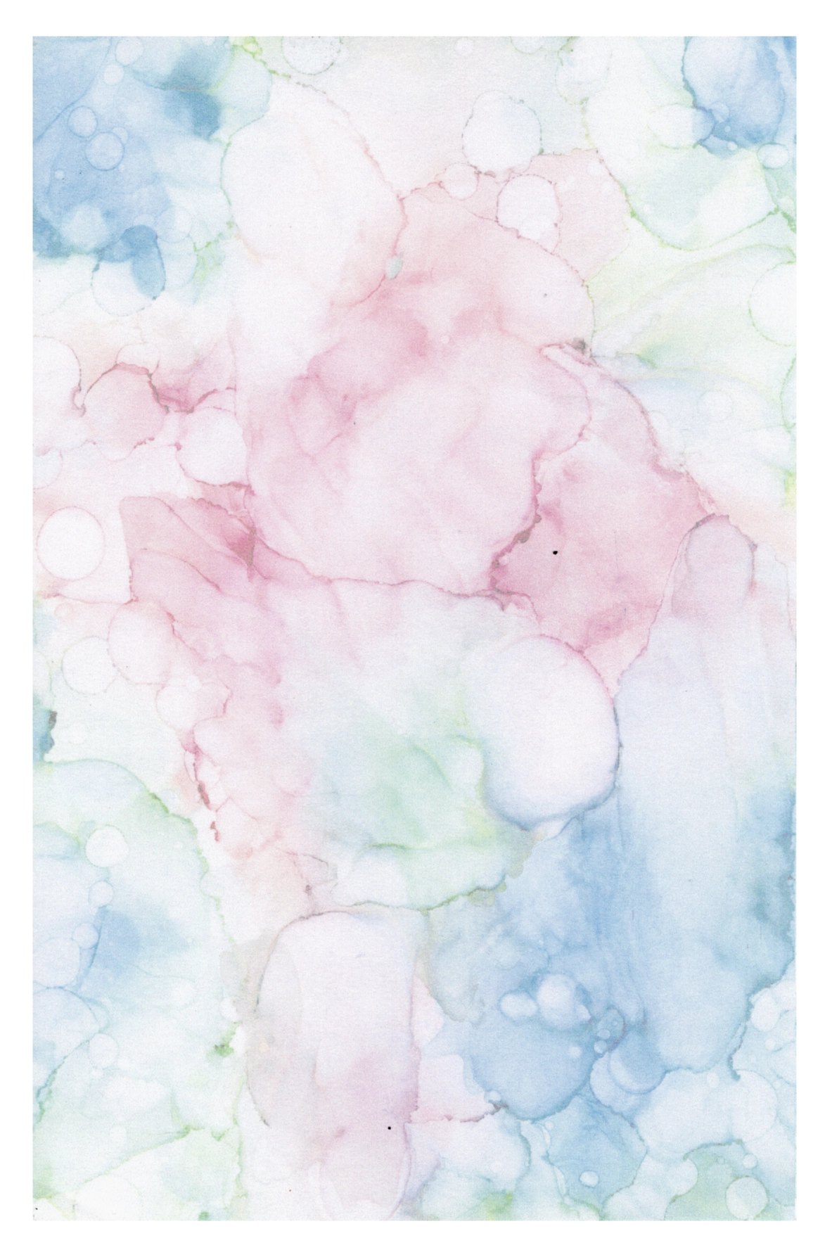 Alcohol Ink Writing Paper Set - Painting #3.2