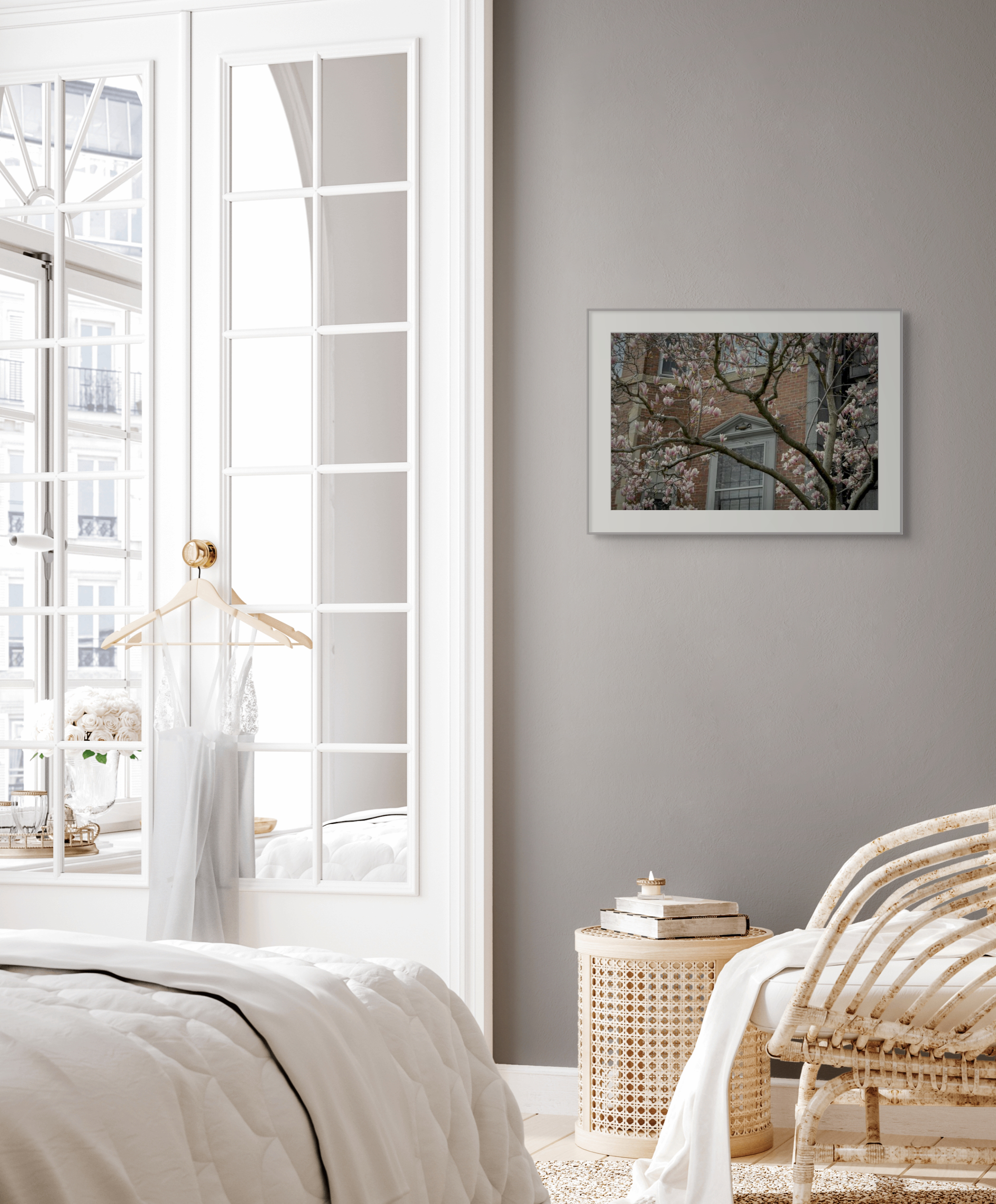 NN better writing.      Marlborough Street, Boston Photograph