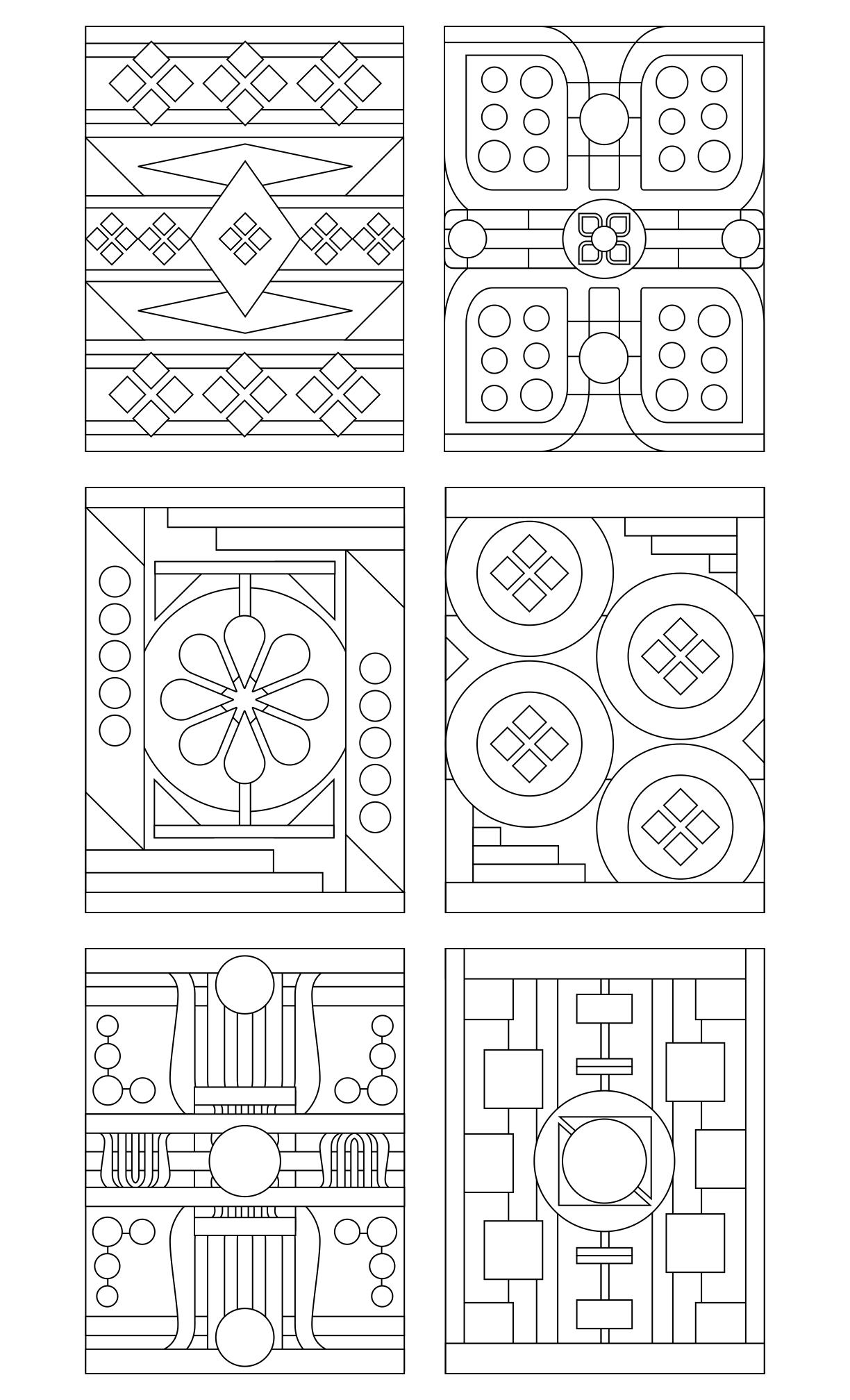 Geometrical Coloring Book #5