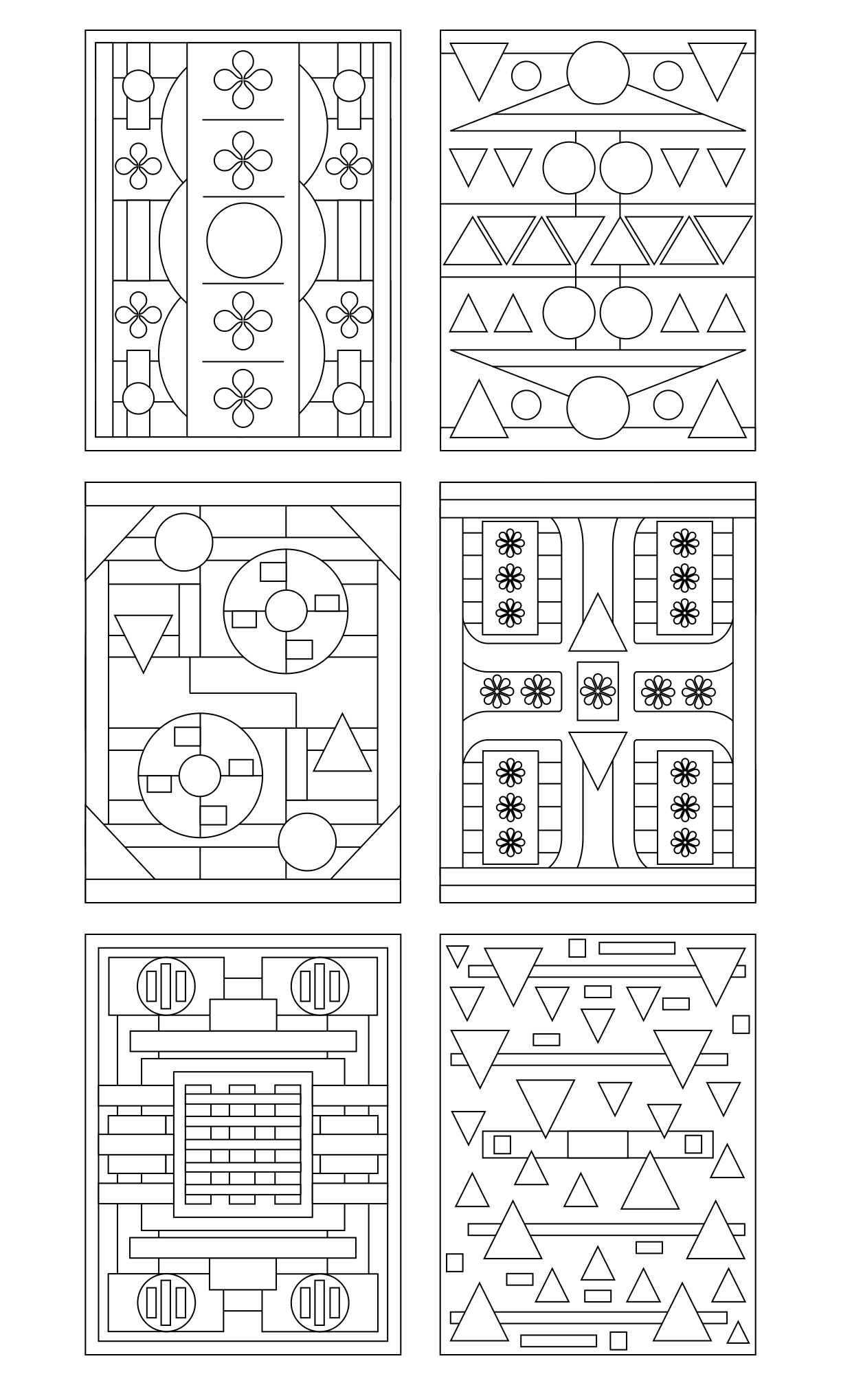 Geometrical Coloring Book #3