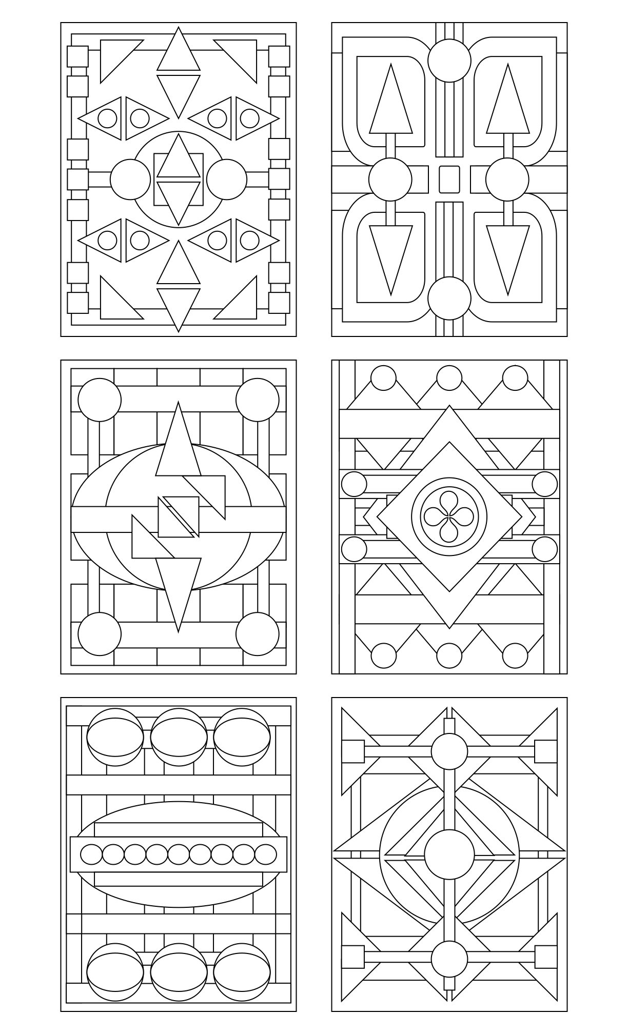 Geometrical Coloring Book #2