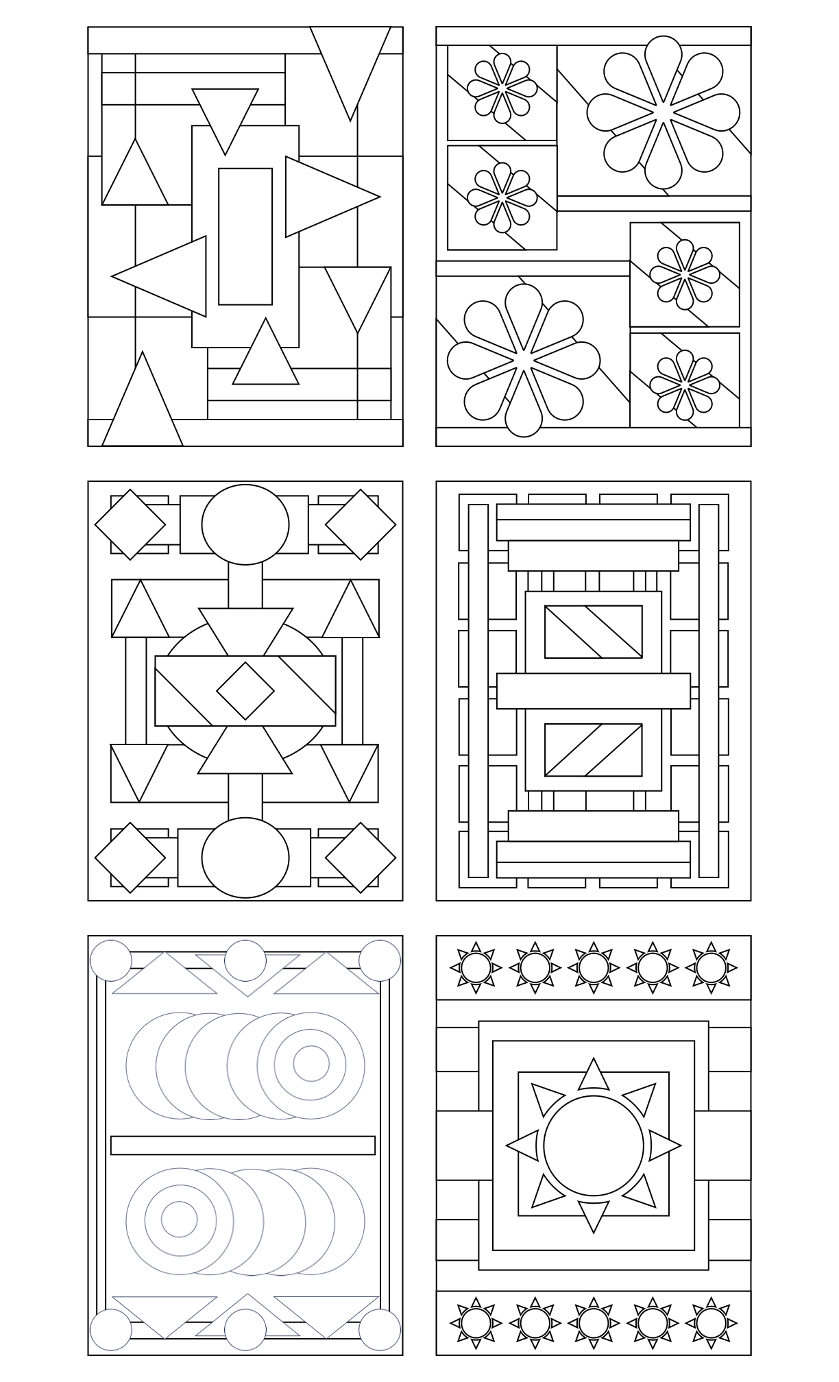 Geometrical Coloring Book #5