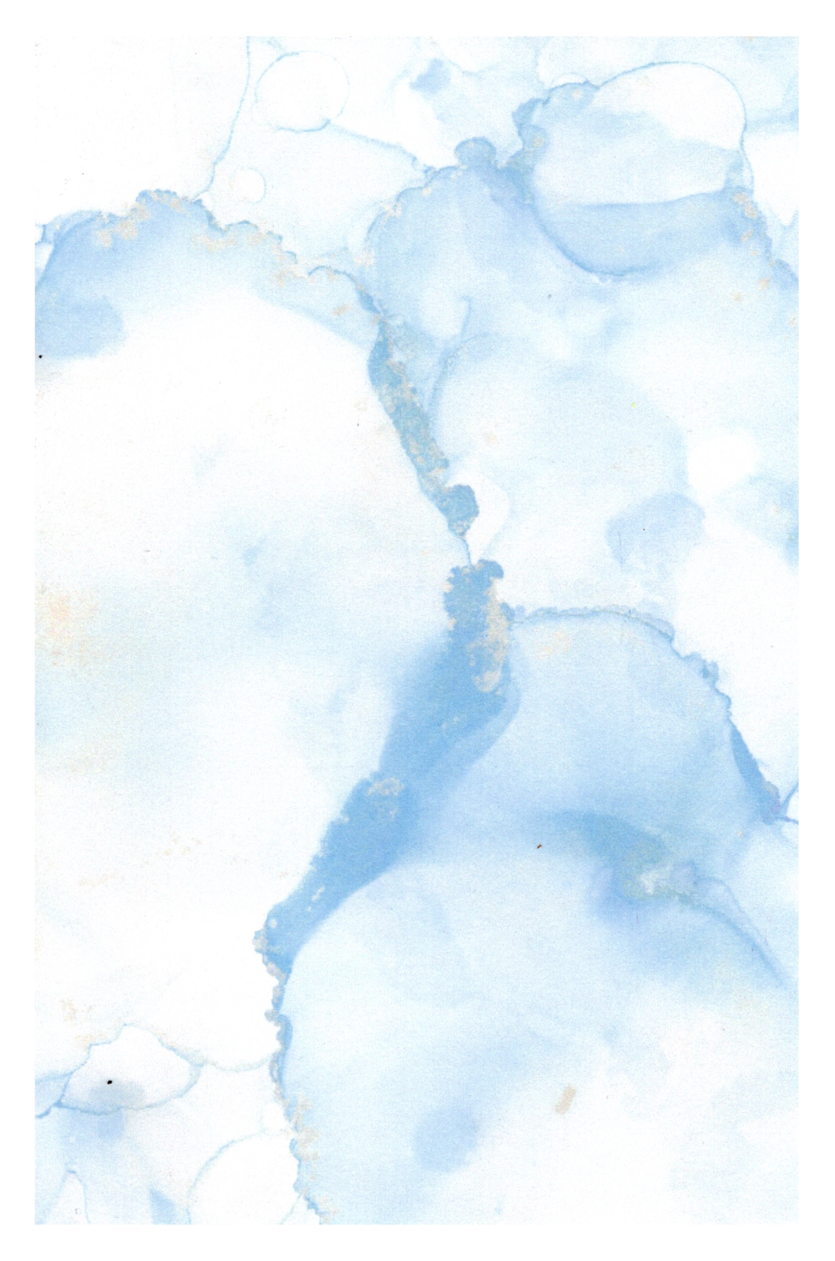 Alcohol Ink Writing Paper Set - Painting #11