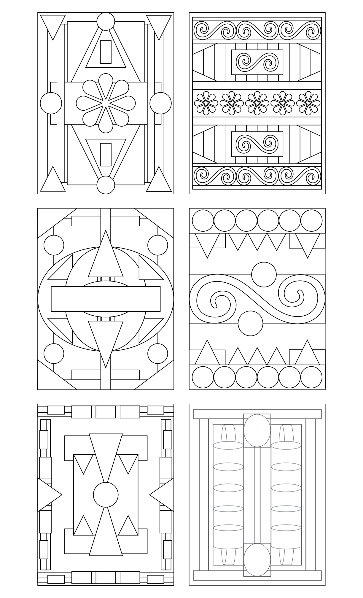 Geometrical Coloring Book #5