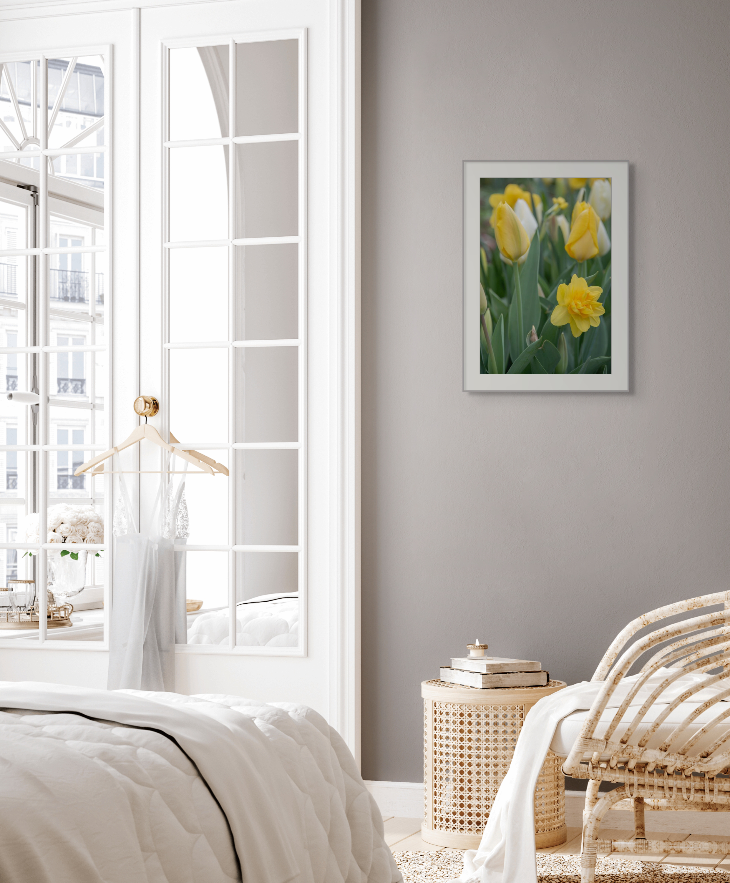 NN better writing.  Spring in Yellow, Flower Photograph