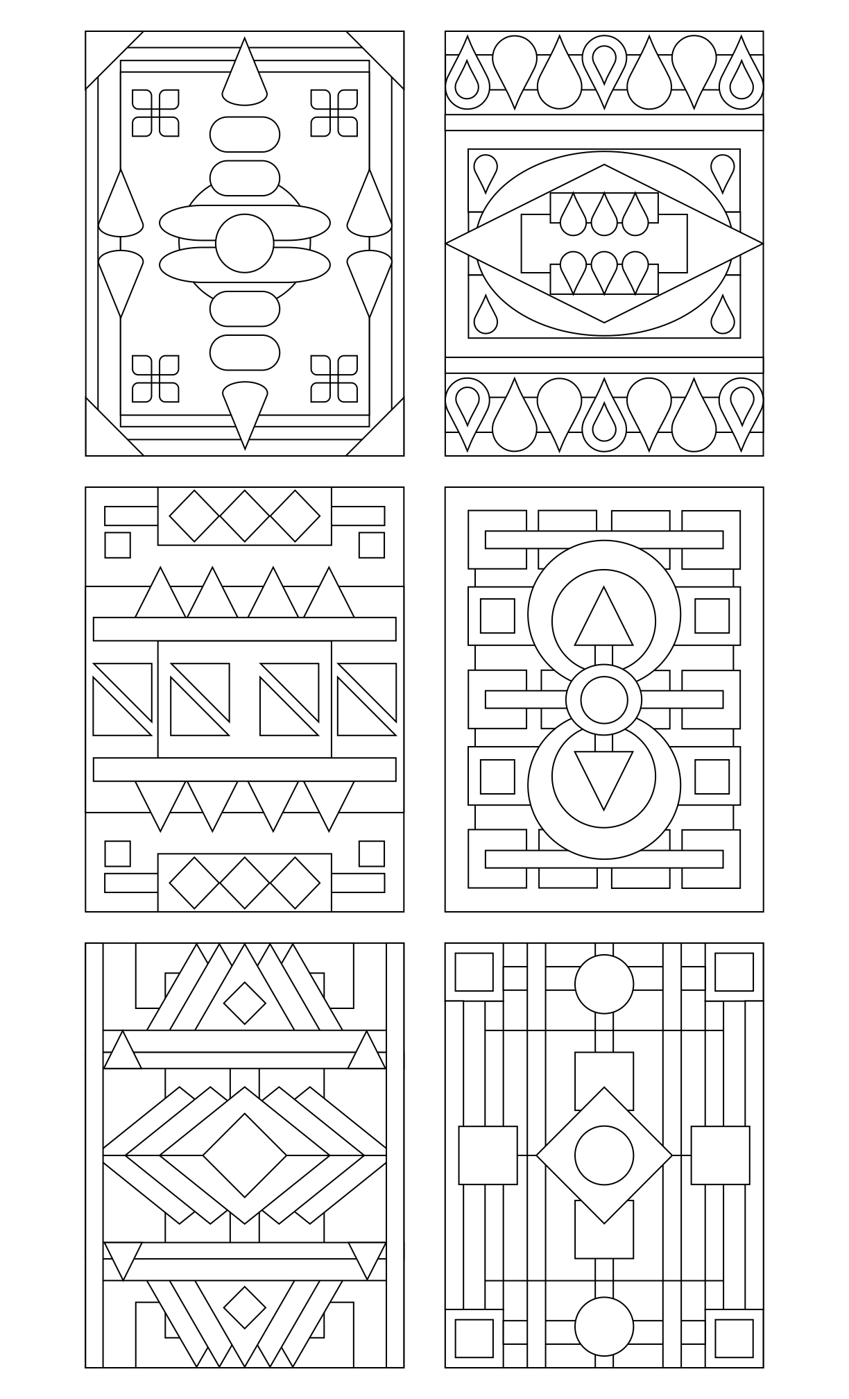 Geometrical Coloring Book #4