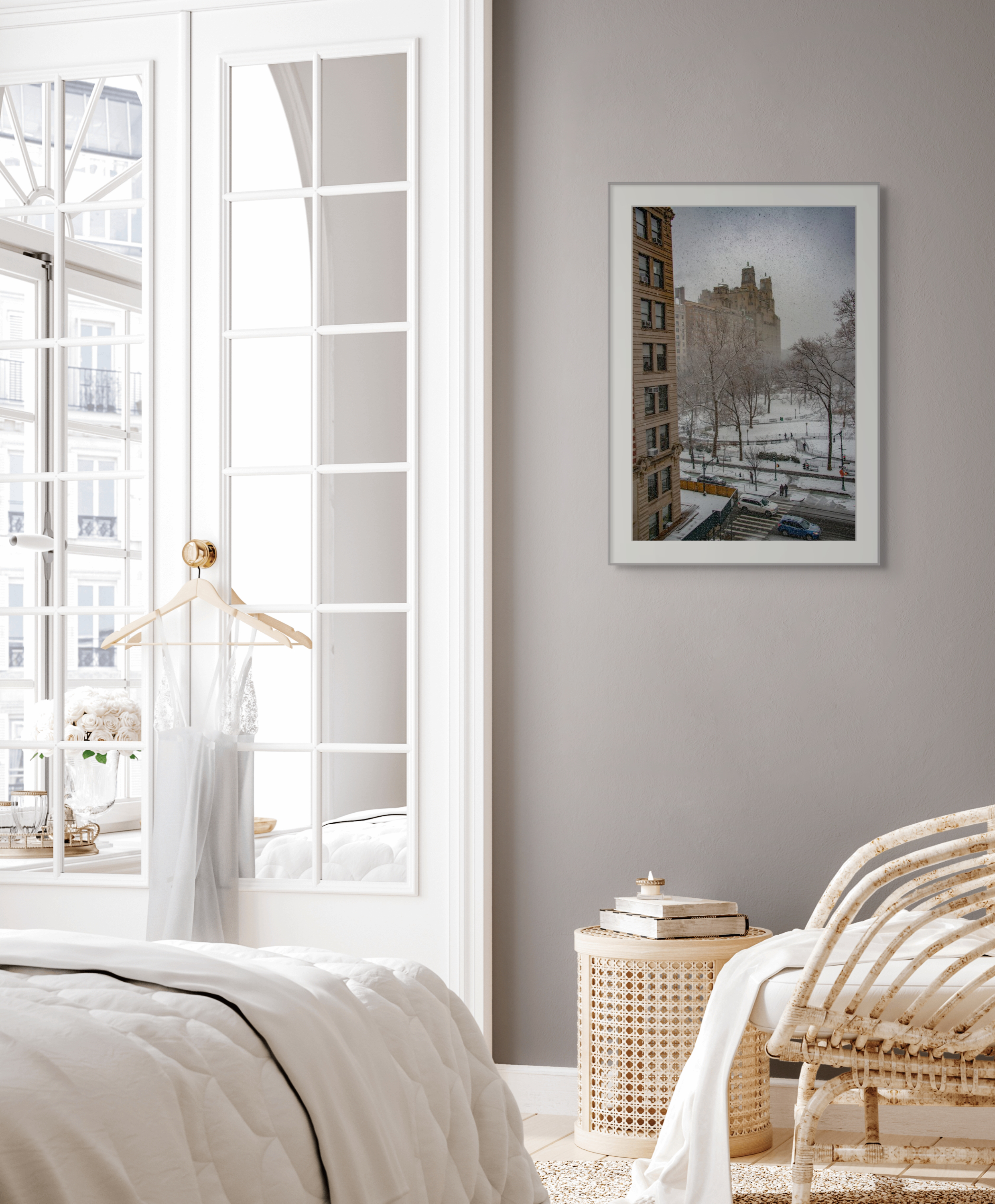 NN better writing.      Snow on the Upper West Side, New York City Photograph 