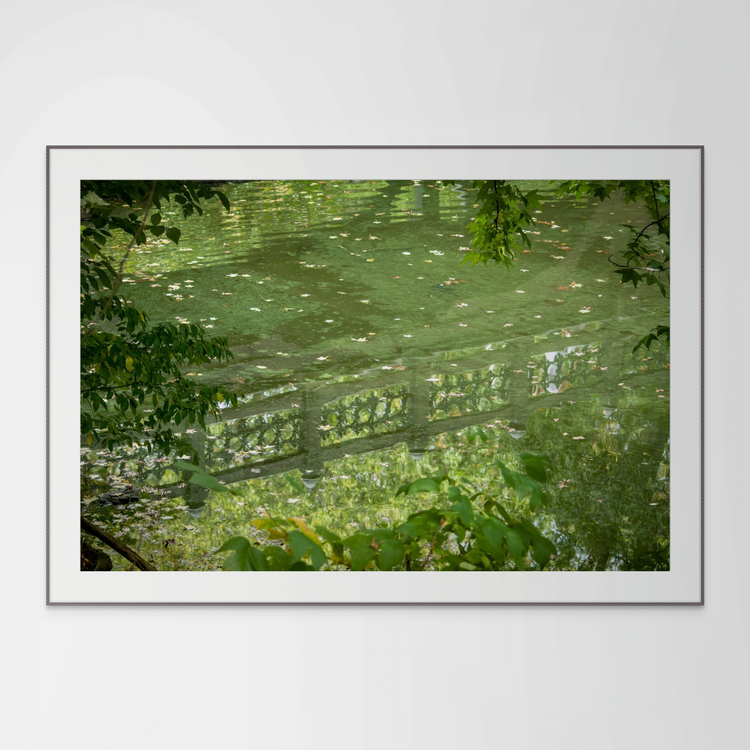 NN better writing  A Morning Walk, Central Park Bridge Photograph