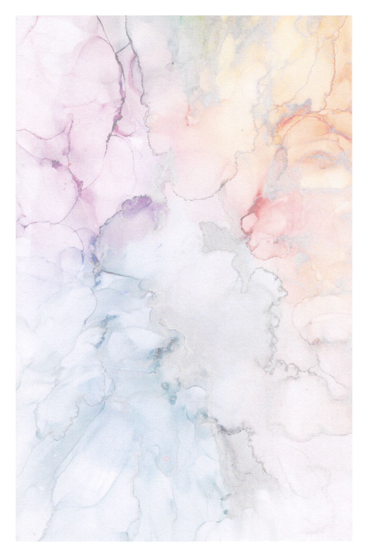 Alcohol Ink Writing Paper - Painting #12 (20 pack of sheets)