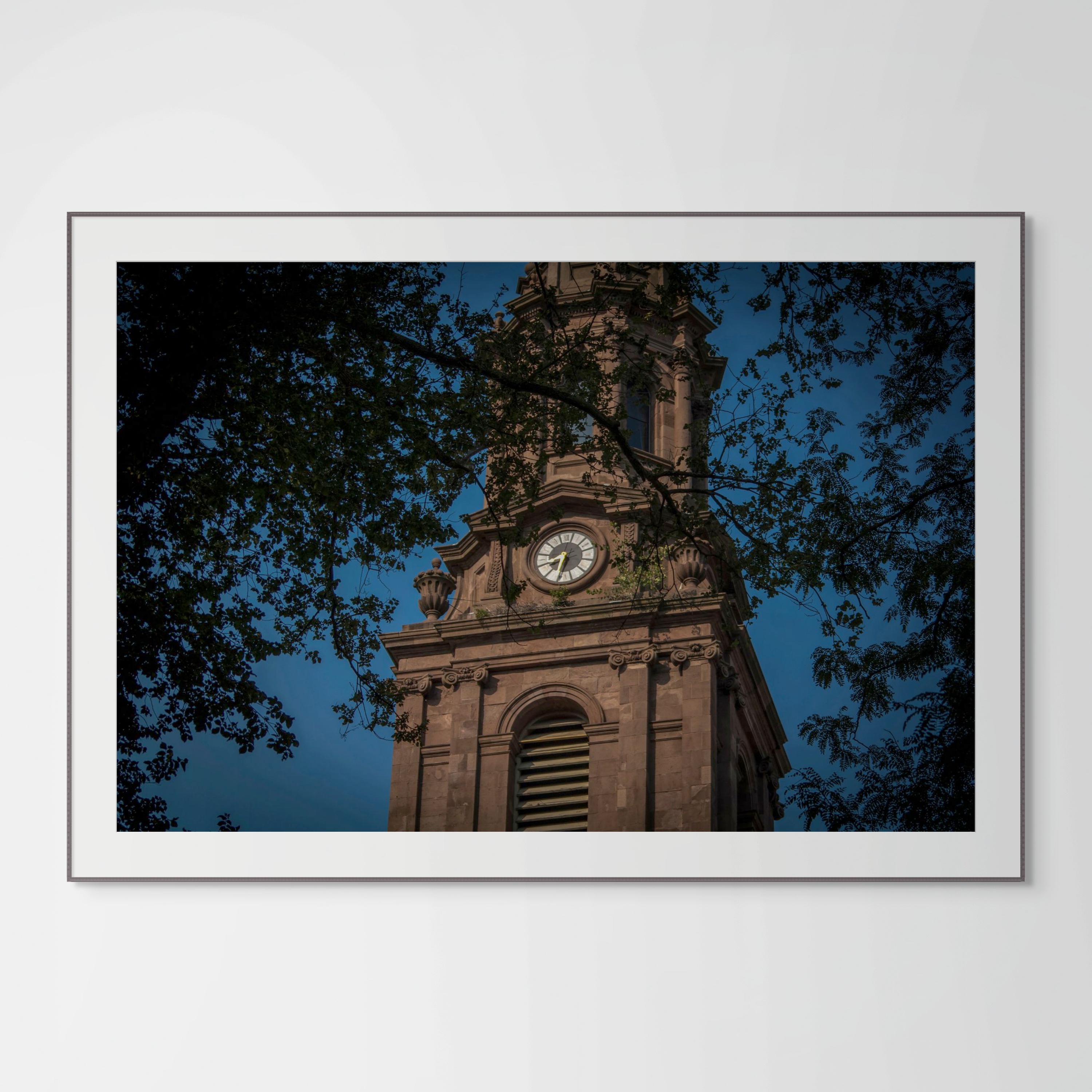 NN better writing.      Arlington Street Church Steeple, Boston Photograph
