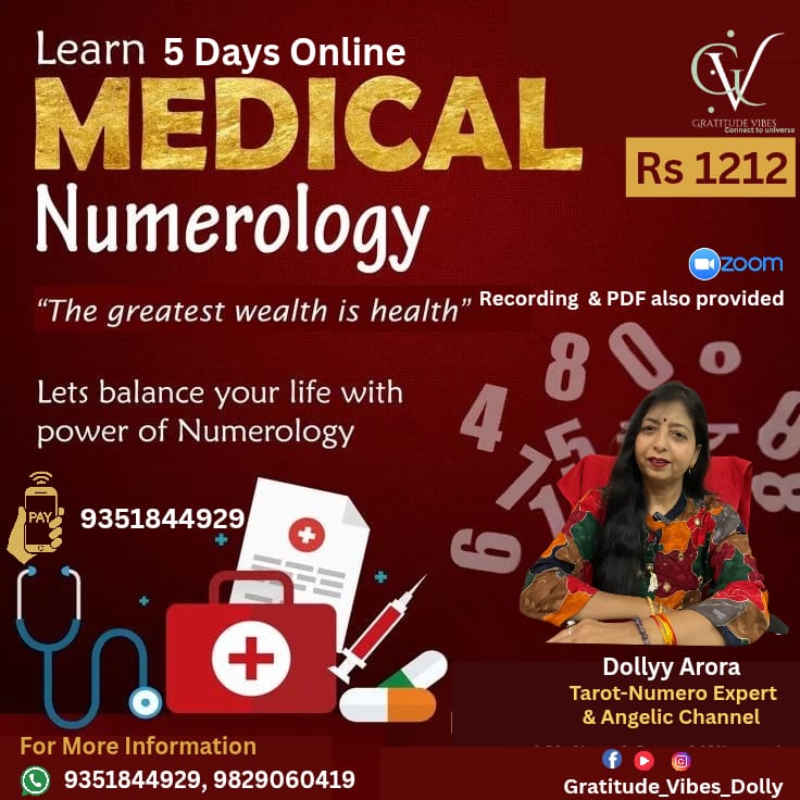 5 Days Online Medical Numerology Course