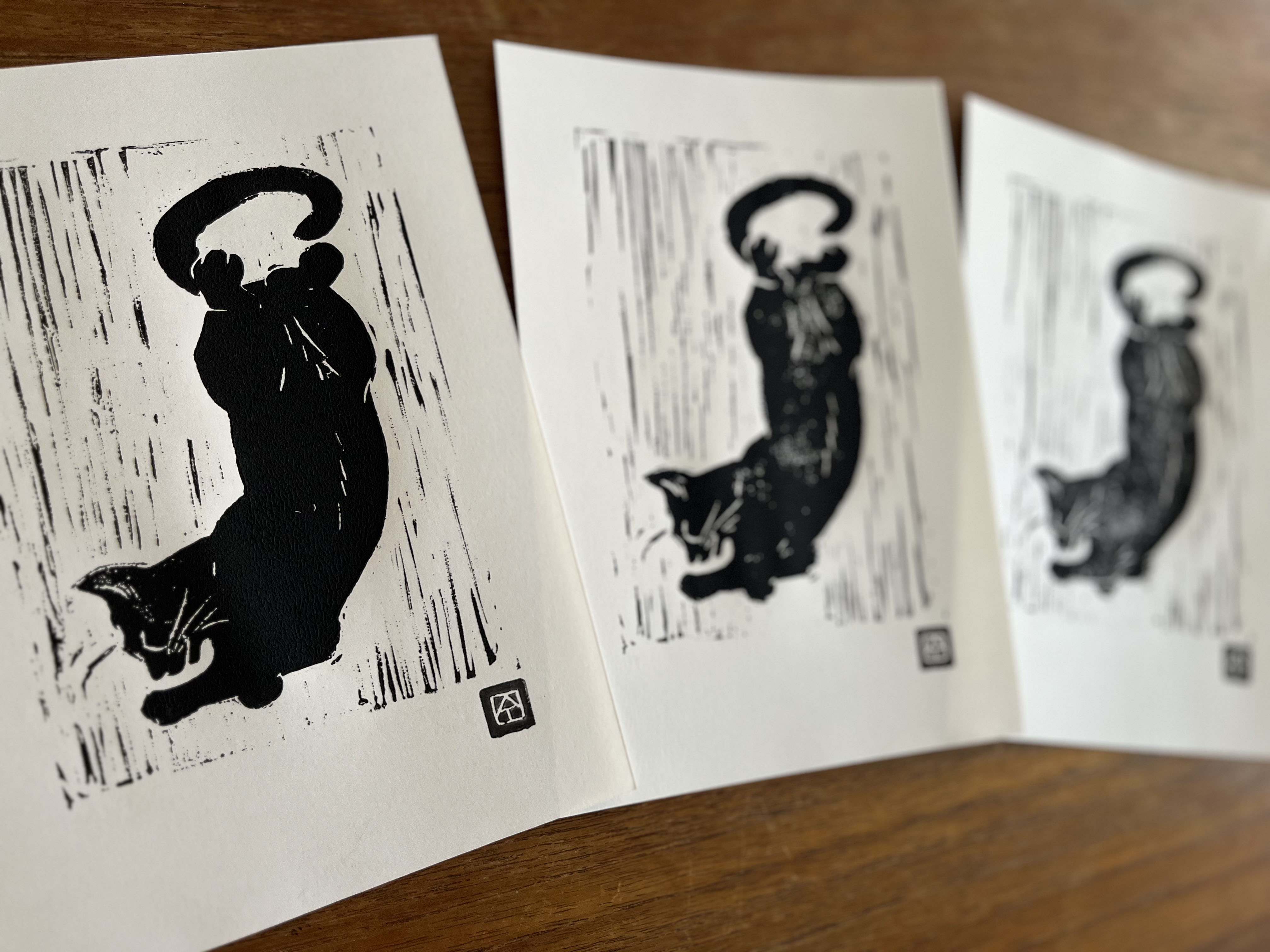 Sleepy Cats Triptych