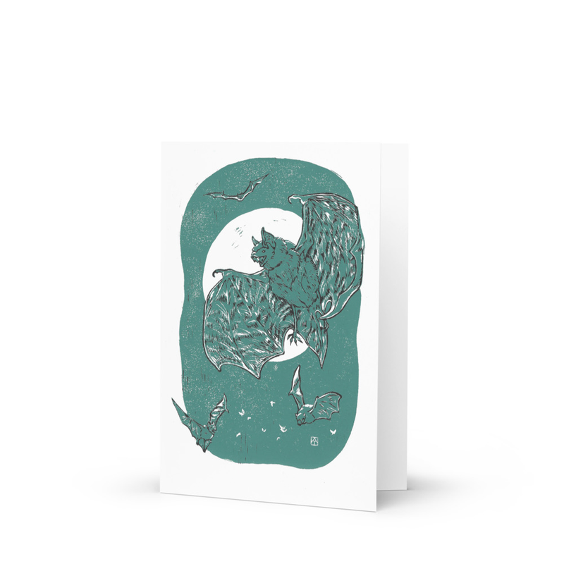 Bats! Greeting card