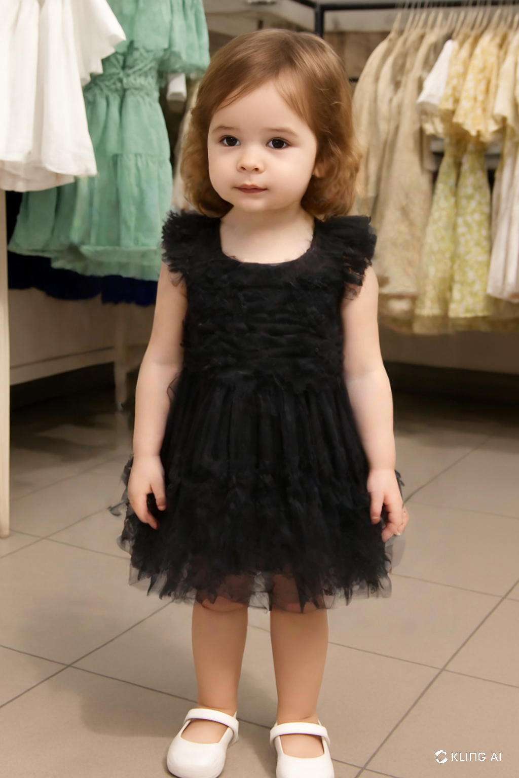 Black Tulle Toddler Frock