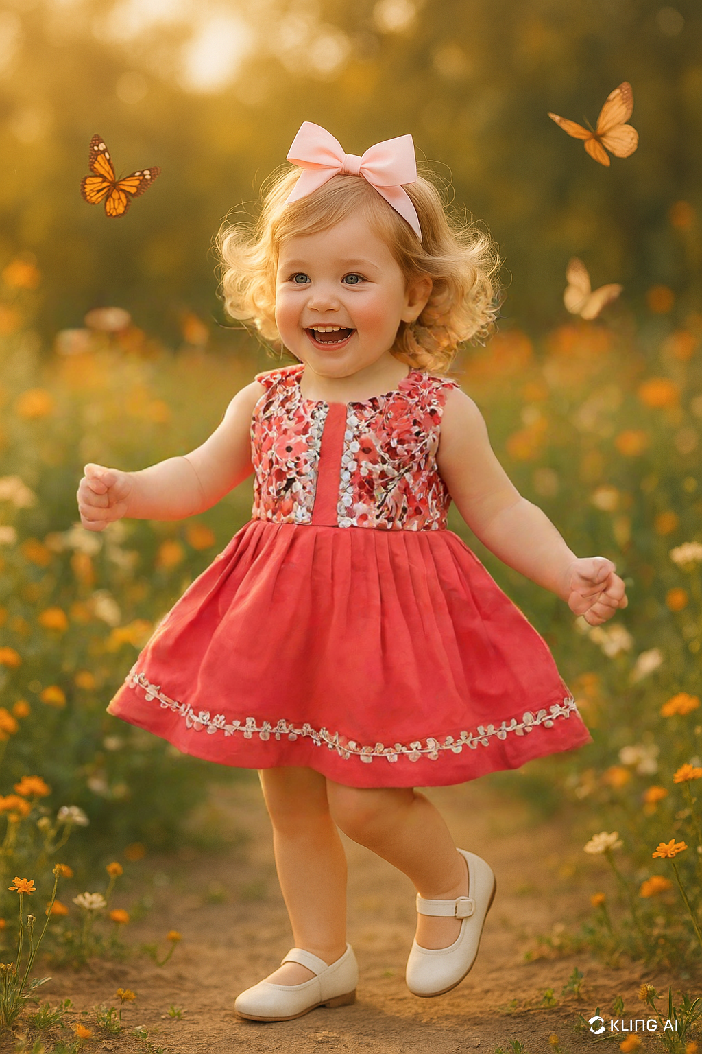 Floral Print Baby Dress