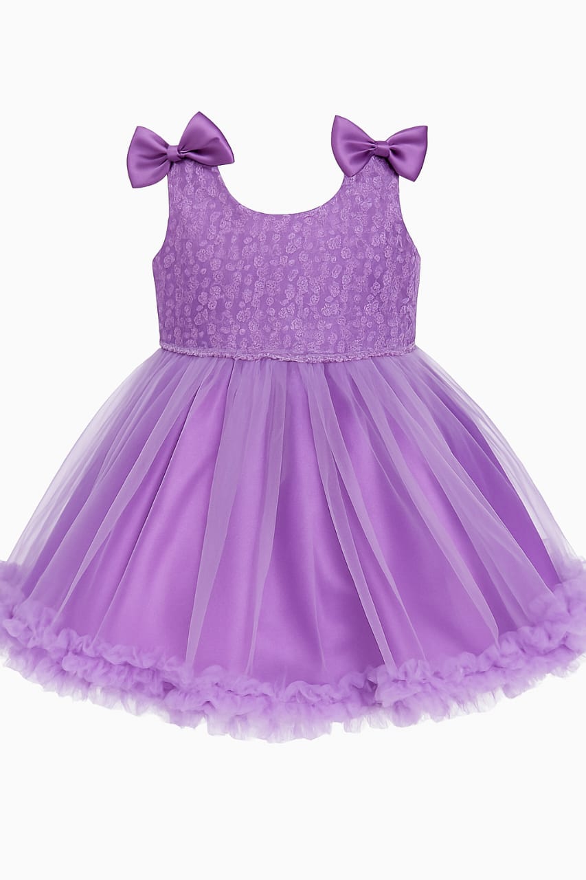 Lavender Tulle Toddler Party Frock