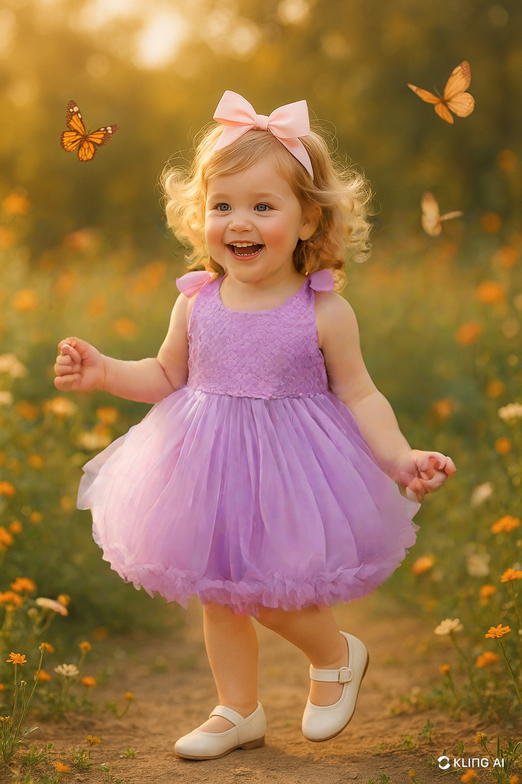 Lavender Tulle Toddler Party Frock