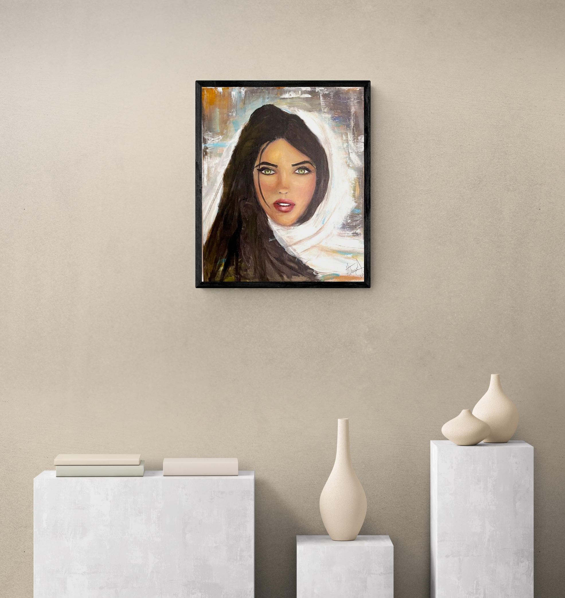 Mystic Woman  with Green Eyes 