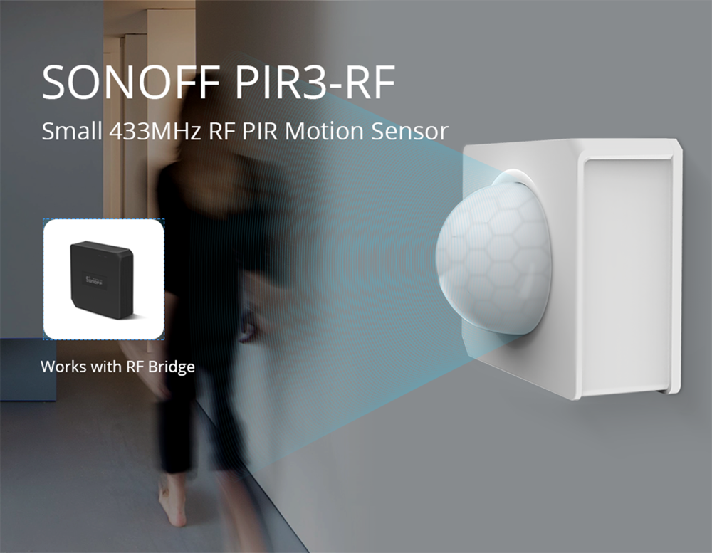 SONOFF PIR3-RF Wireless Motion Sensor