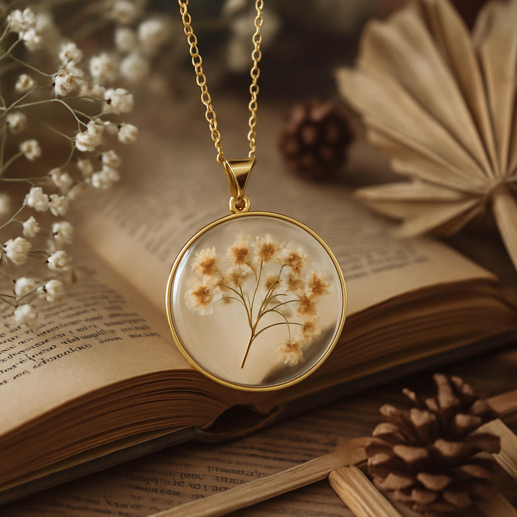 Baby’s Breath (Gypsophila) Necklace