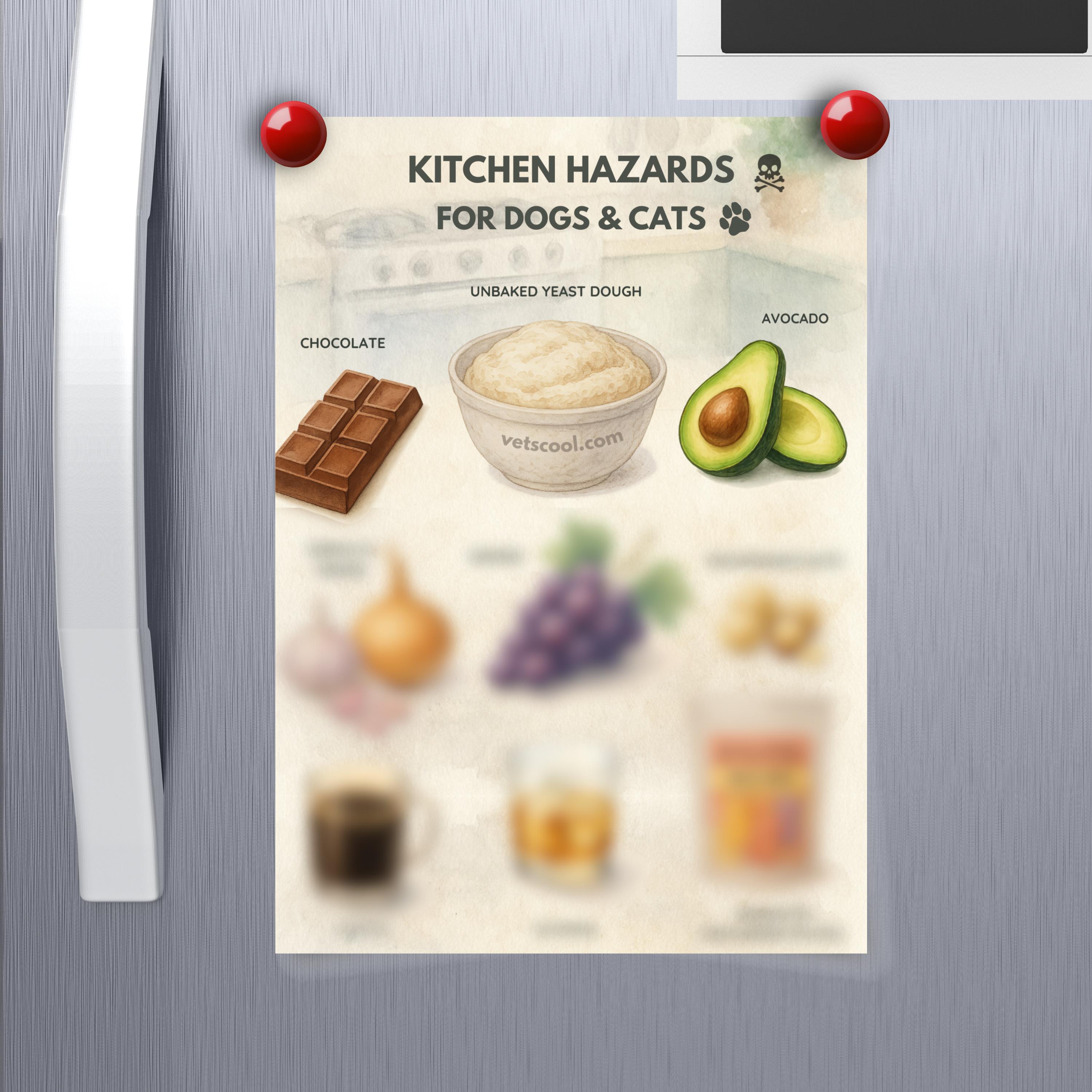 Toxic 30: Household Hazards for Dogs & Cats (Fridge-Ready Infographics)