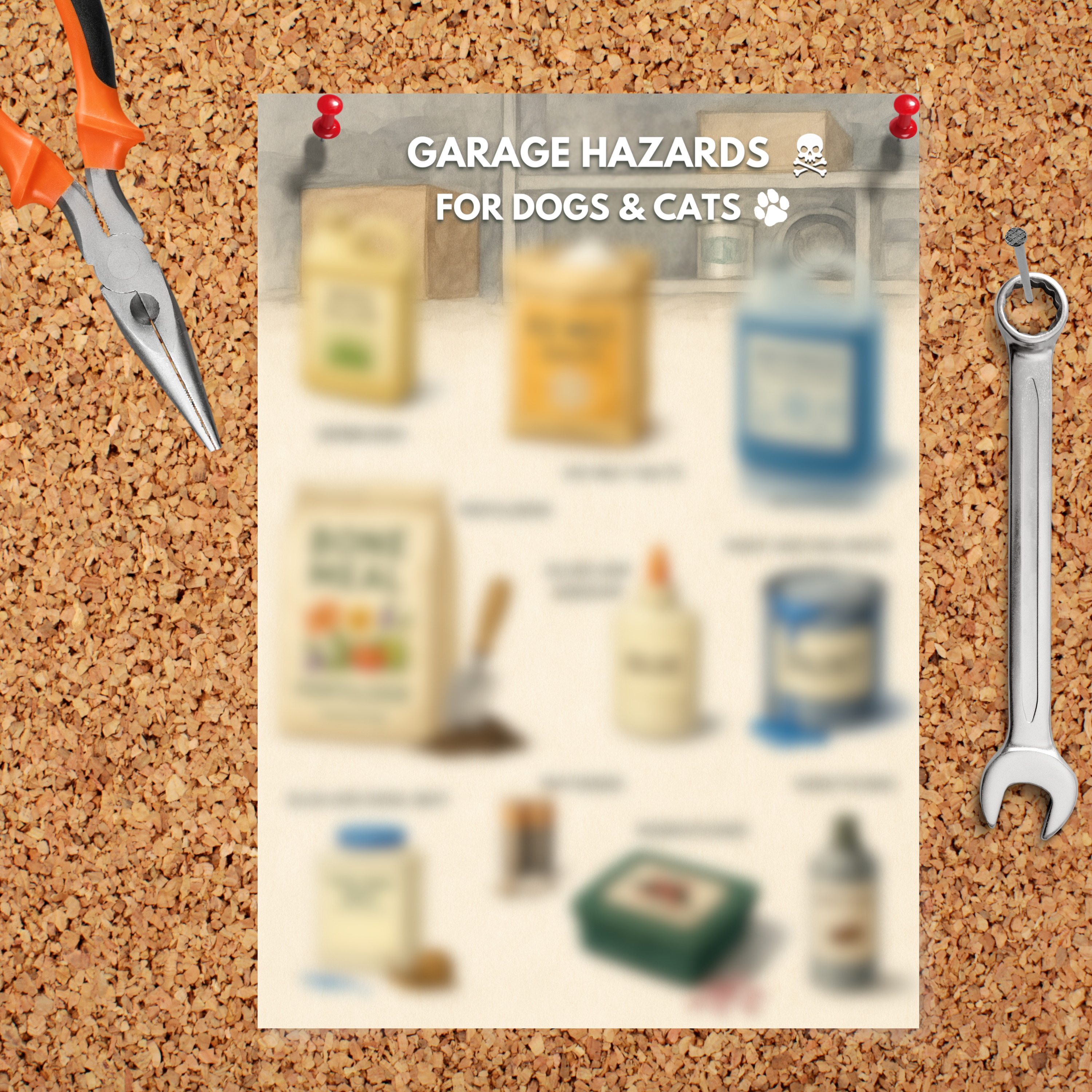 Toxic 30: Household Hazards for Dogs & Cats (Fridge-Ready Infographics)