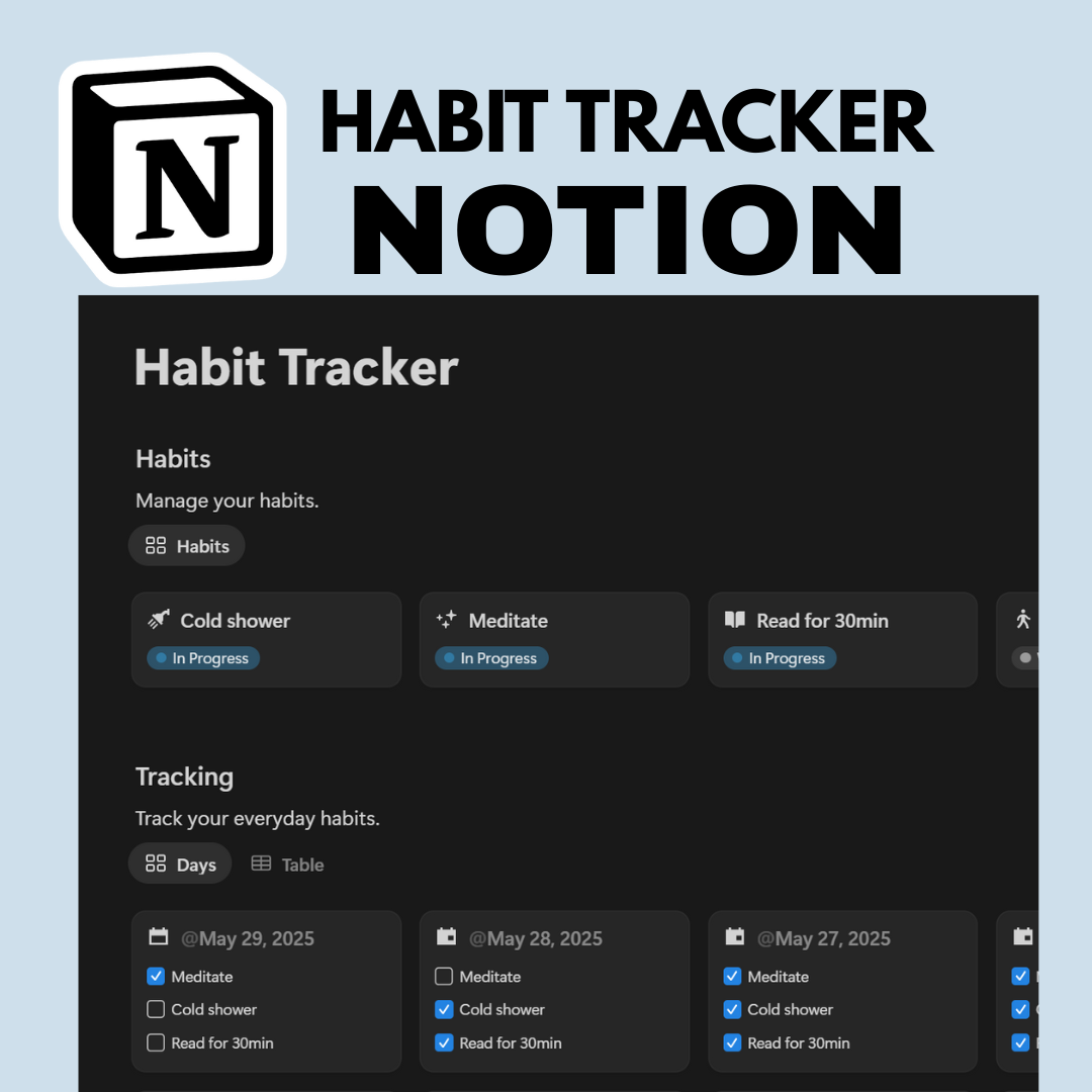 Notion Habit Tracker Template
