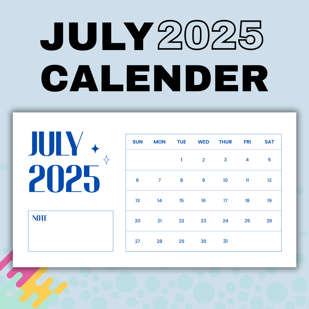 July 2025 Calendar