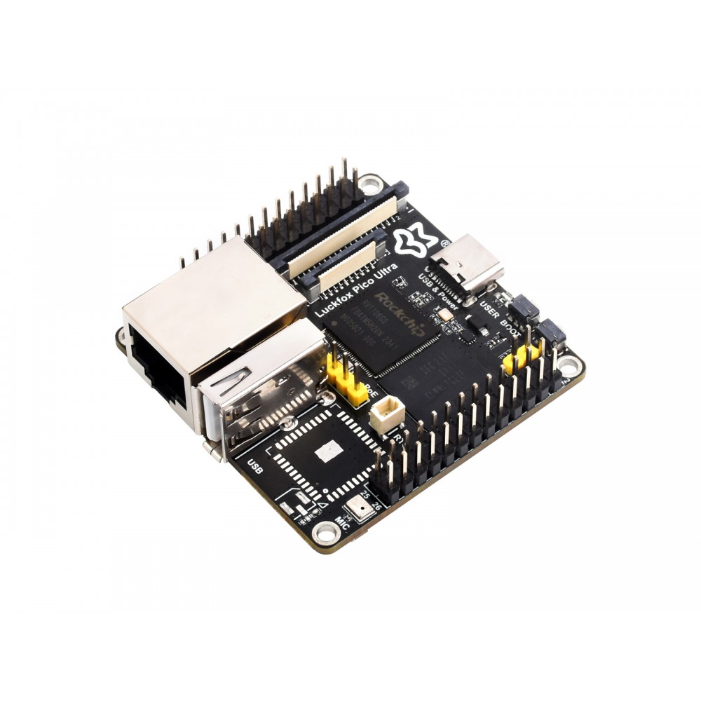 Luckfox Pico Ultra RV1106 Linux Micro Development Board, with onboard WiFi + PoE Power Module, eMMc 8GB