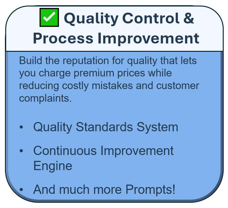 ✅ Quality Control & Process Improvement