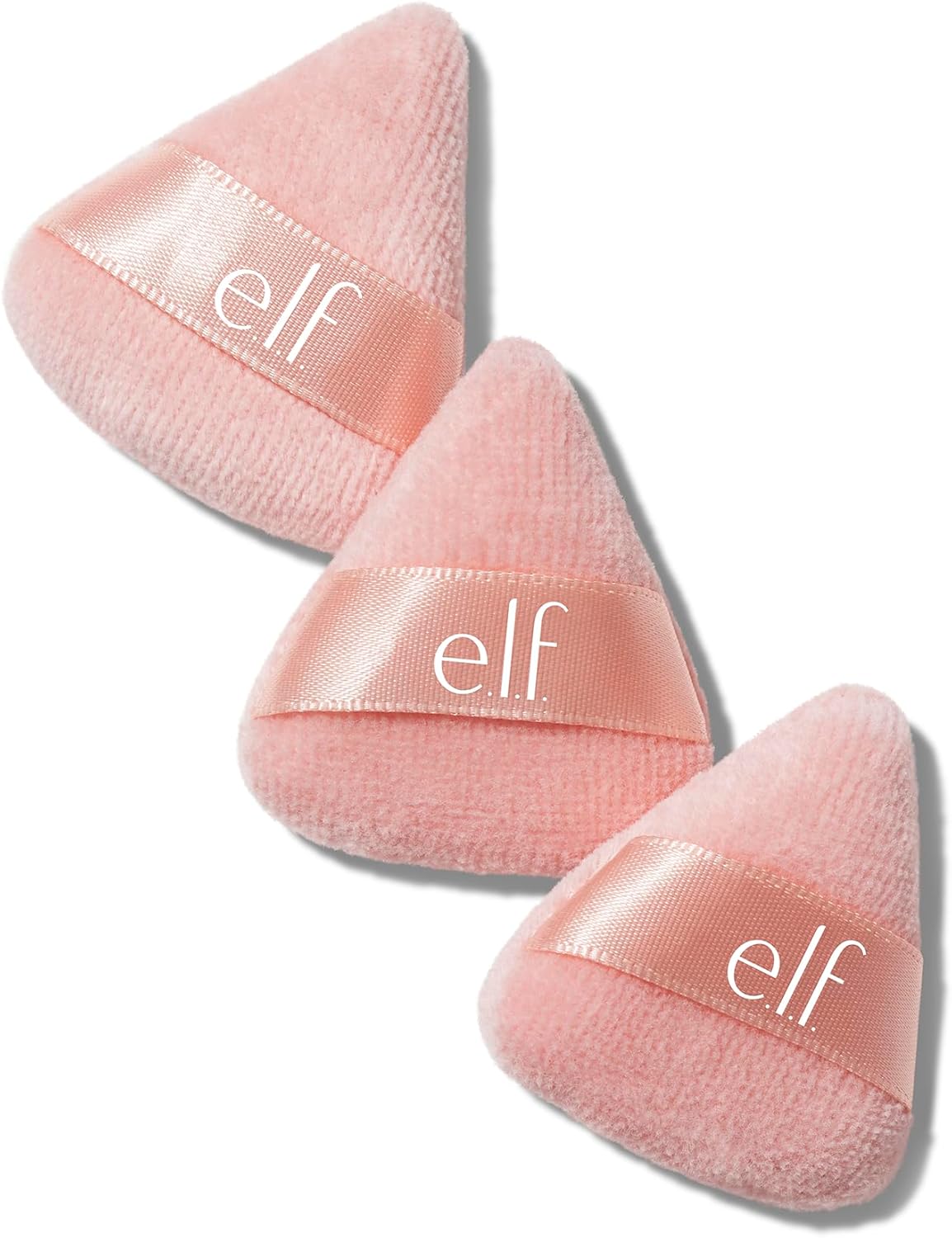e.l.f. Halo Glow Lot de 3 mini houppettes pour l'application de poudres libres et pressées, douces, réutilisables et lavables, végétaliennes et sans cruauté envers les animaux