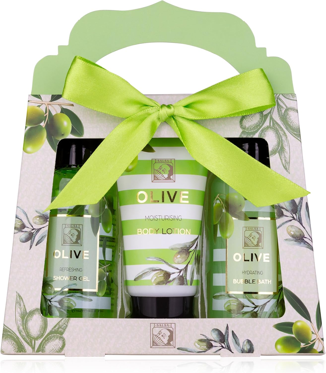 Accentra-Set cadeau de douche pour femmes dans une belle boîte cadeau-Set de soins 3 pièces gel douche,lotion et bain moussant-Set cadeau idéal pour la Saint-Valentin & la Fête des mères