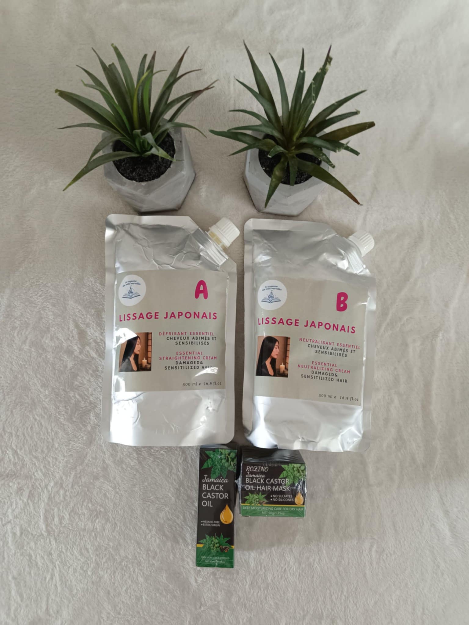Lissage japonais, masque sans sulfate et sérum
