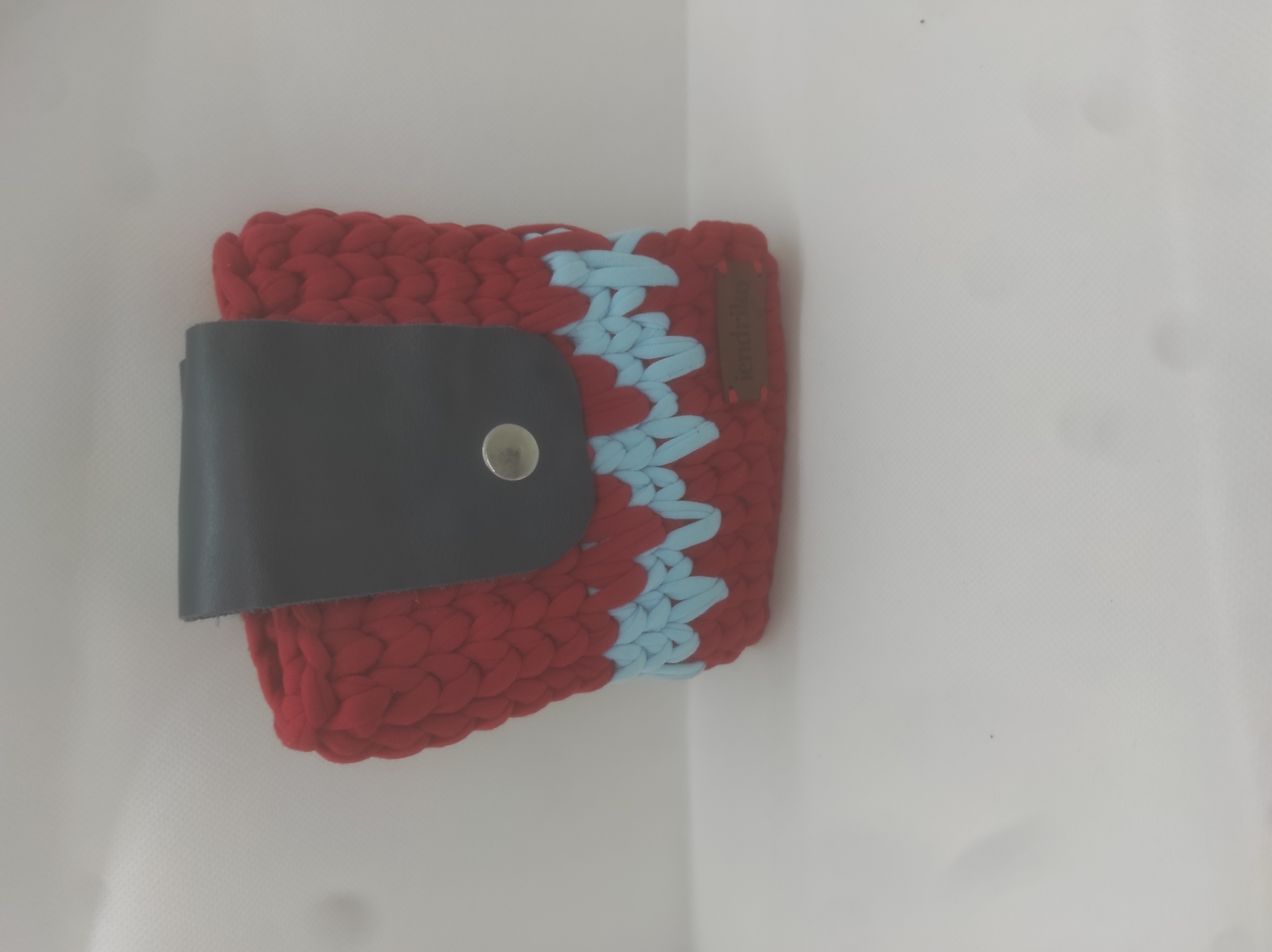 Housse rouge et bleu