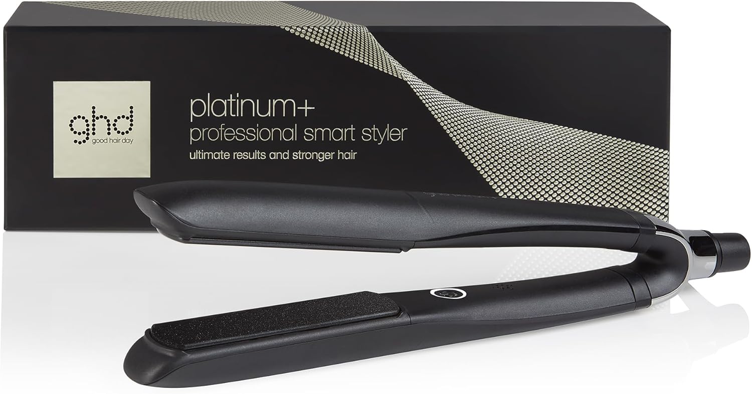 ghd - Lisseur ghd Gold - Fer à lisser professionnel (Noir) - Des cheveux plus lisses et 65% plus brillants - Lissez, ondulez vos cheveux grâce à son design arrondi - Idéal pour tous types de cheveux