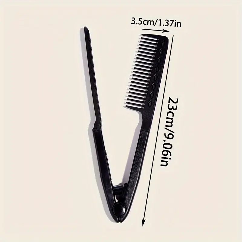 1pc Peigne de coiffure V-Clip pour cheveux normaux - 