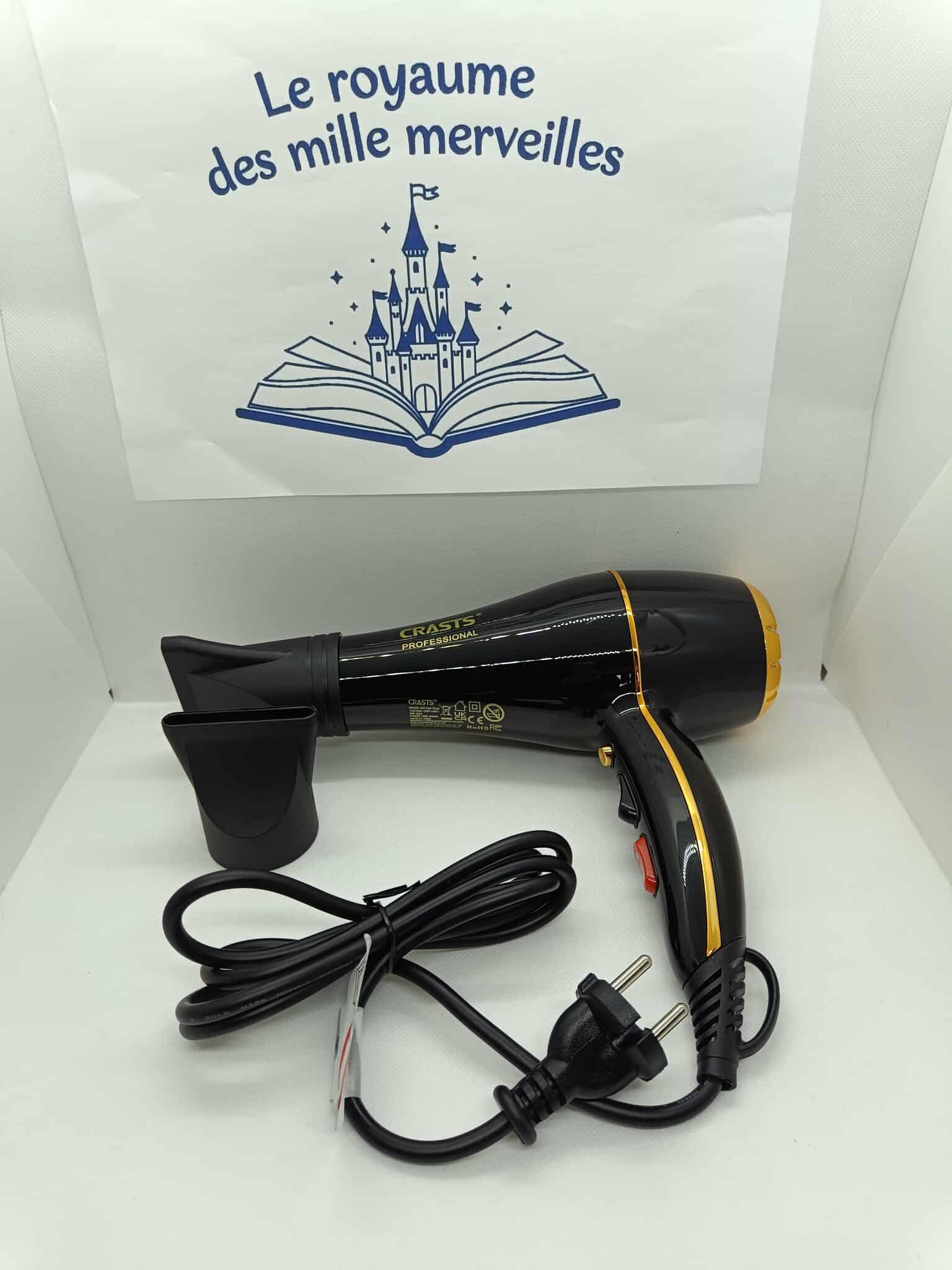 Pack coiffure professionnel: sèche cheveux+kit ciseaux+brosse ronde