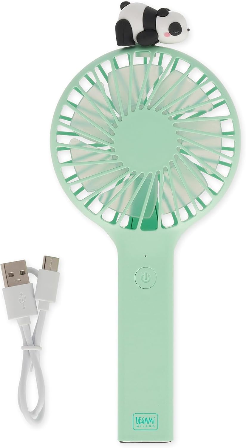 Le ventilateur portable rechargeable avec base Panda de Legami