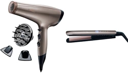  Remington Coffret - Set de Coiffure Sèche-Cheveux Keratin Protect et Lisseur Keratin Therapy 