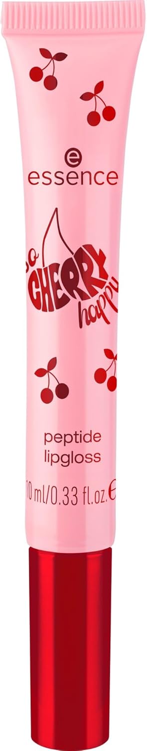 Essence Cosmetics SO CHERRY happy peptide gloss, humidifiant - hydratant, brillant, sensation de rosée (10ml)