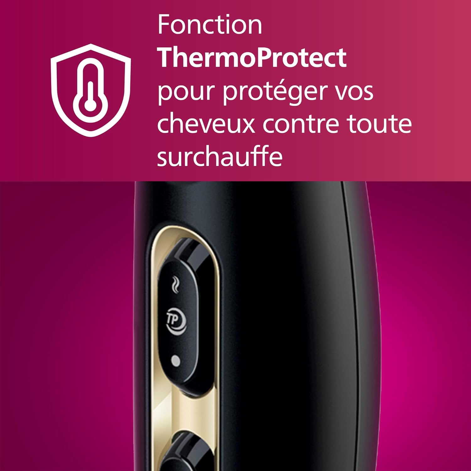 Philips Hair Dryer Prestige Pro, sèche-cheveux pour un séchage et une stylisation professionnels, avec 2 concentrateurs, 2300 W, modèle HPS920/00