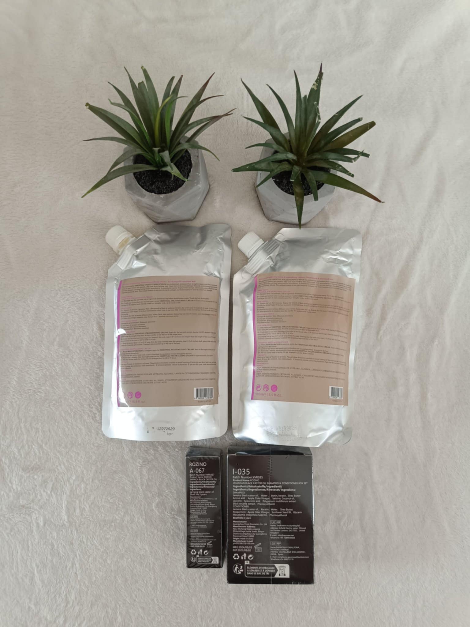 Lissage japonais shampoing, conditionner, serum