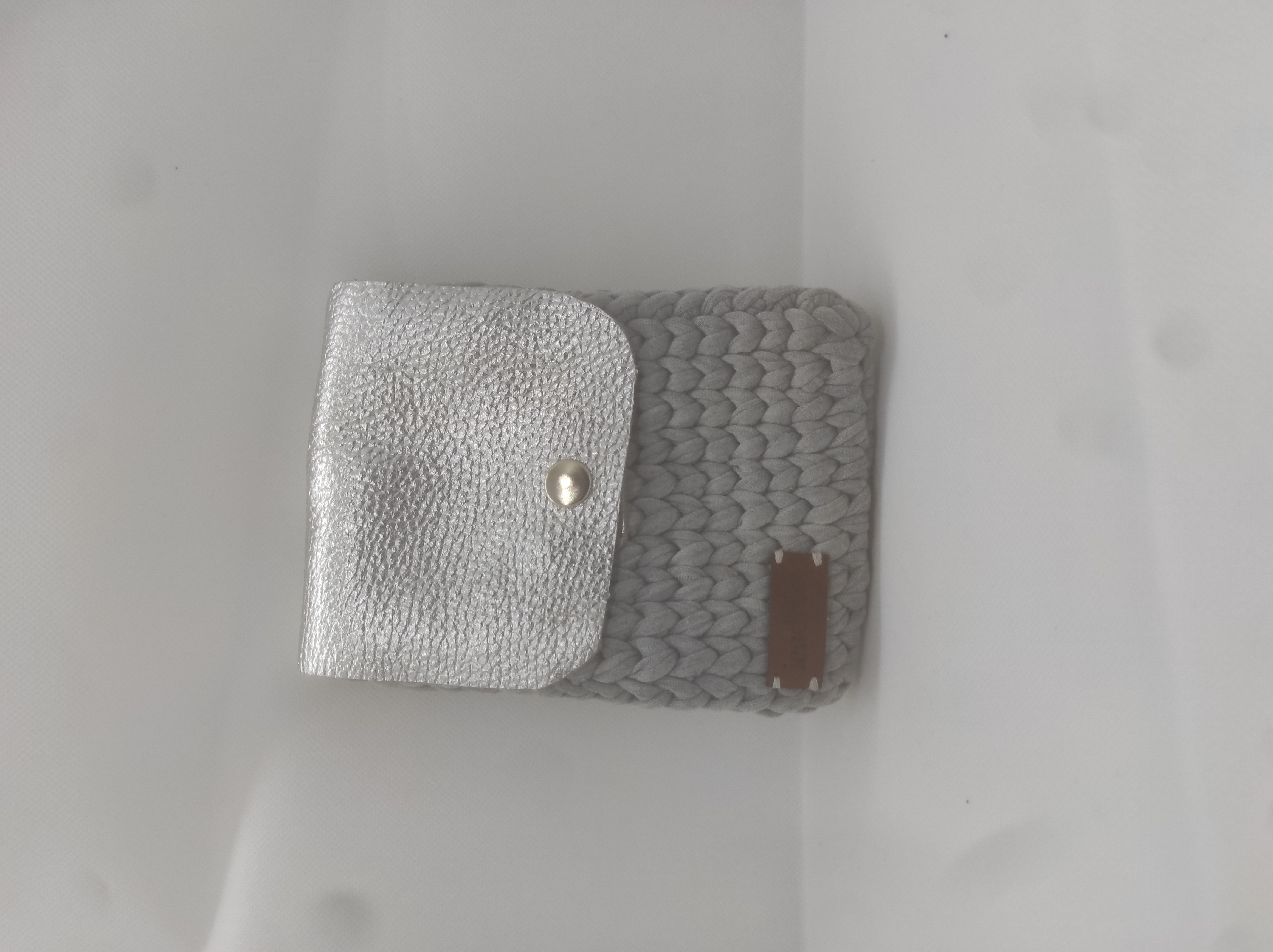 Housse téléphone gris argenté